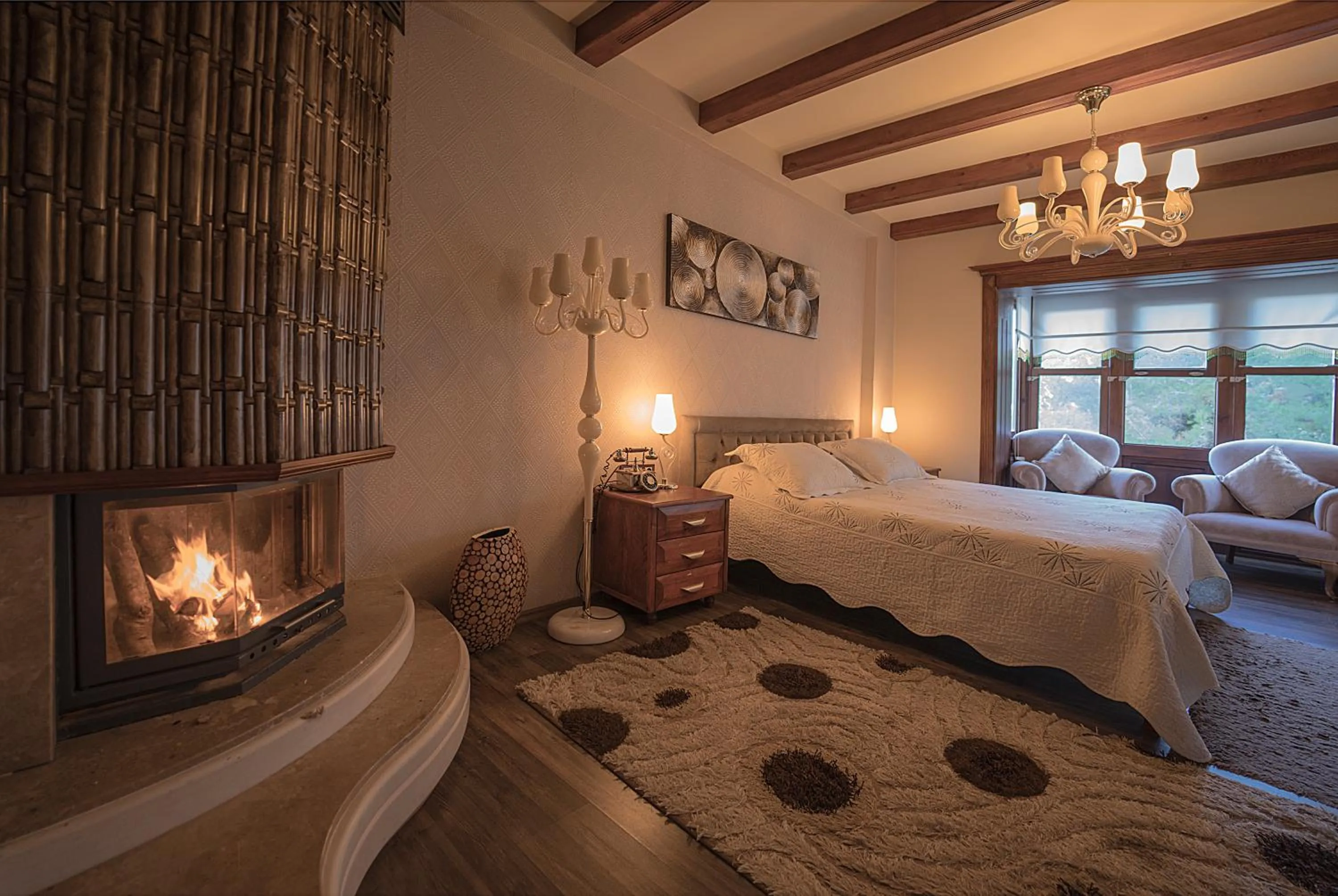 Bed in Kazdaglari Karye Müze Hotel