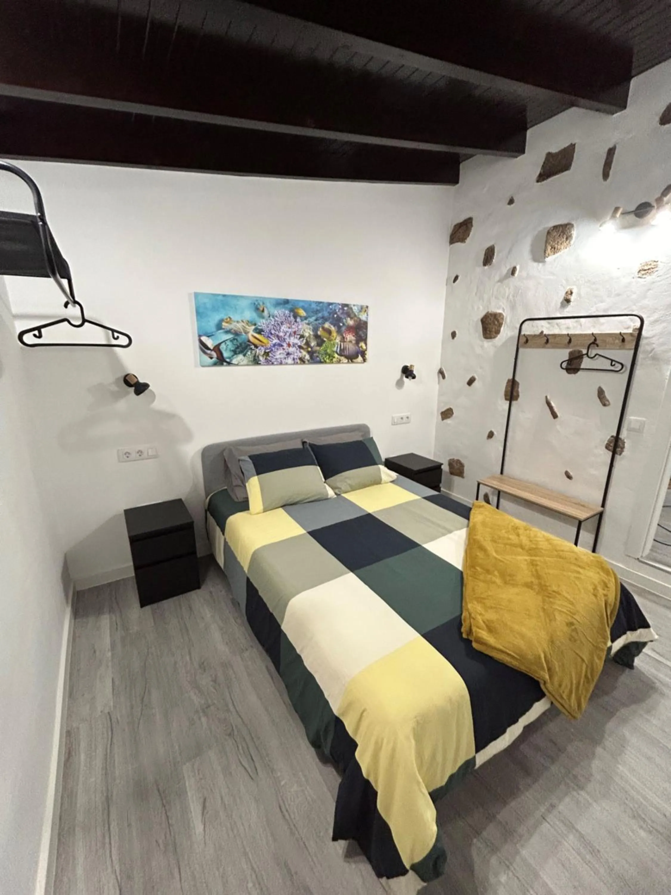 Bed in Hotel Rural Restaurante Mahoh