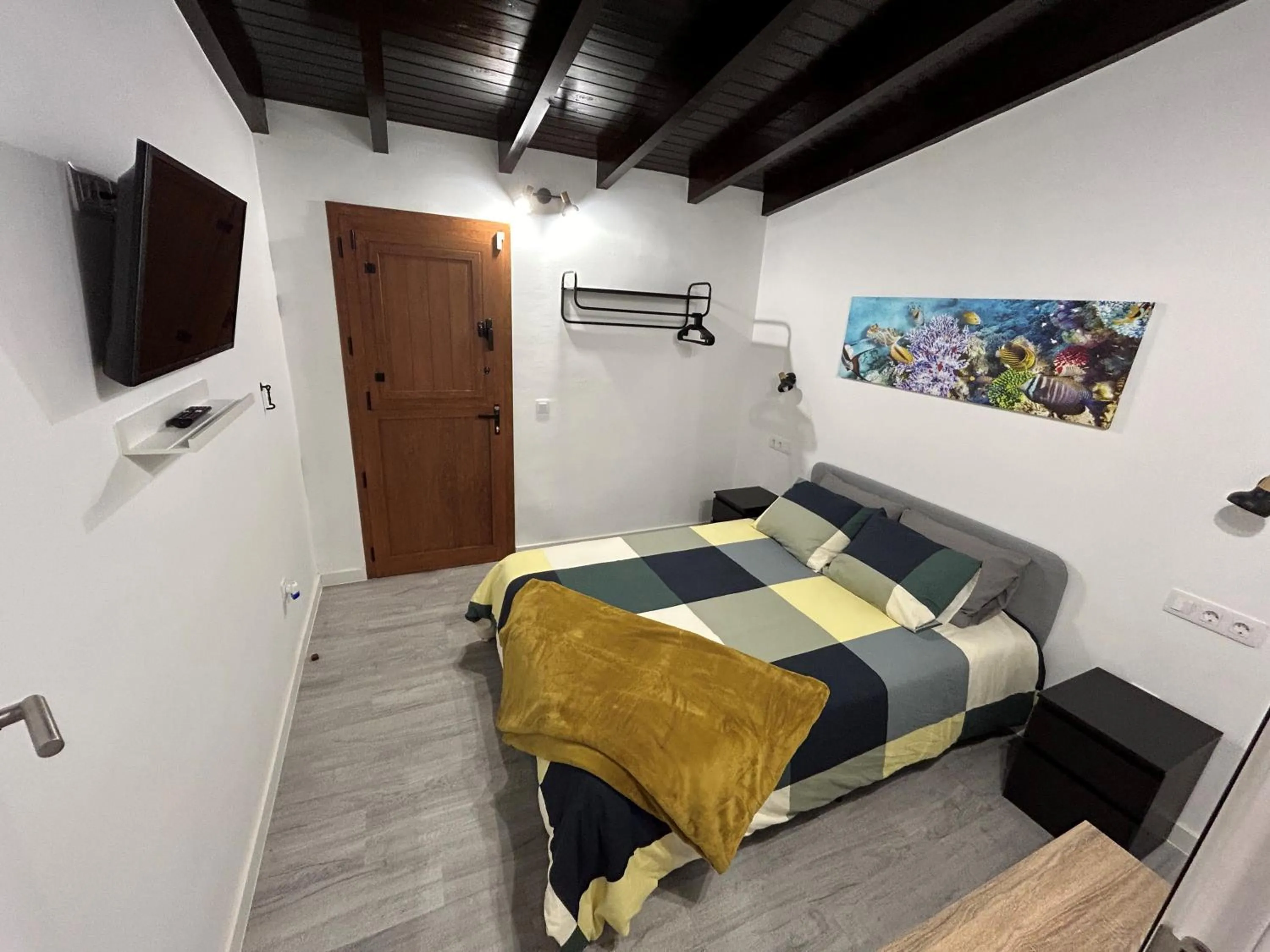 Bed in Hotel Rural Restaurante Mahoh