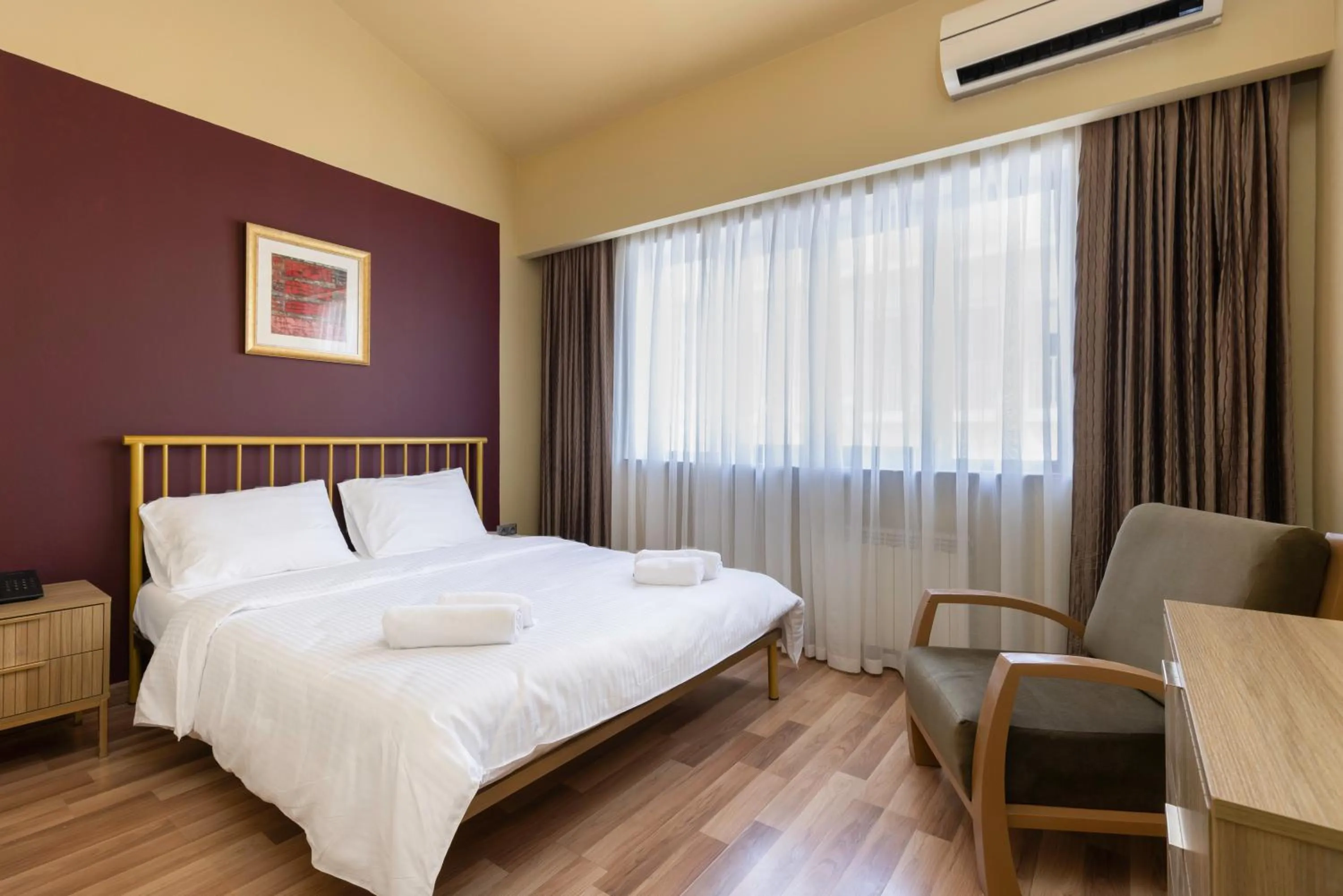 Bed in Acord Hotel & Balcony