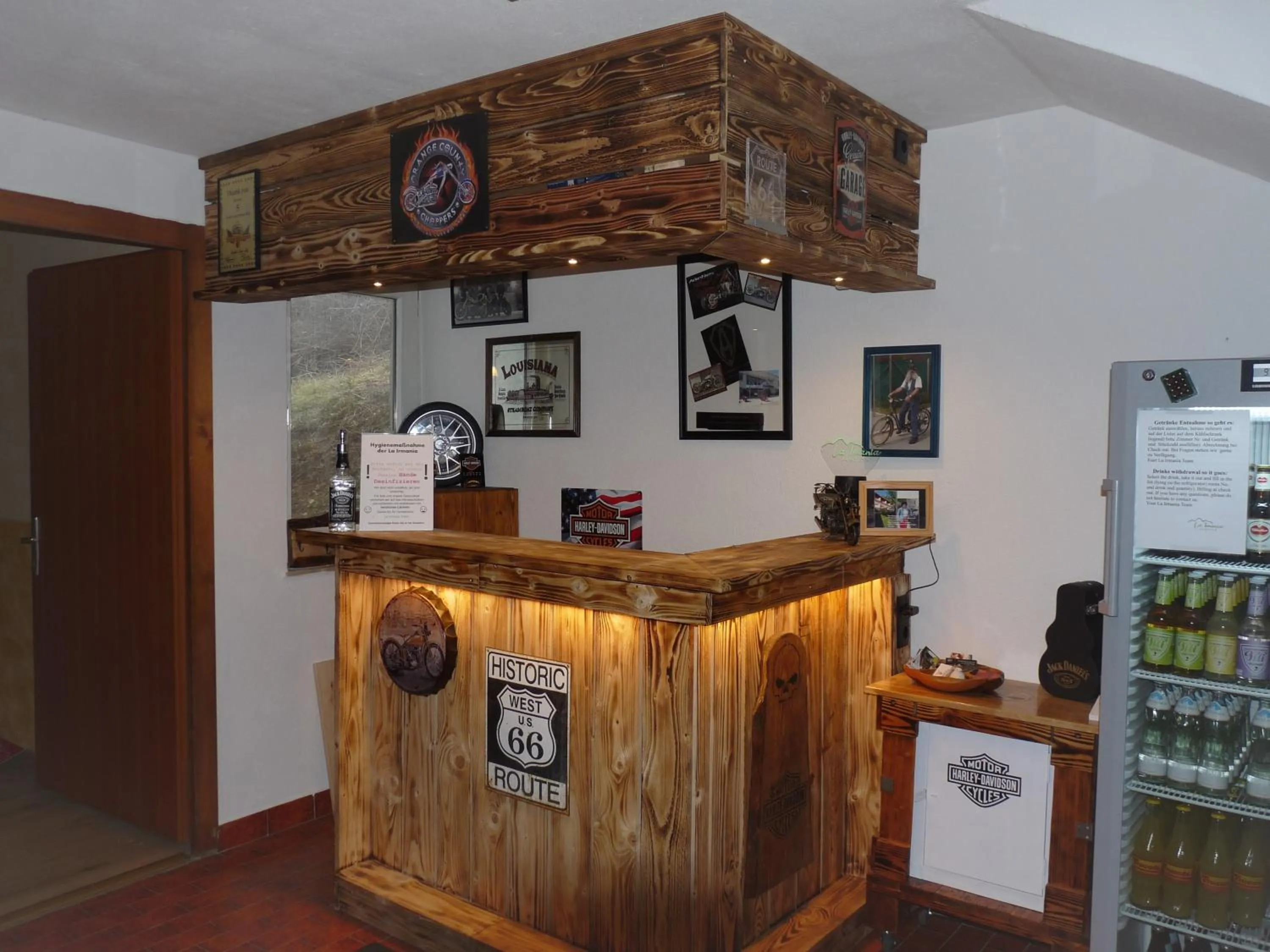 Lobby or reception in La Irmania Pension