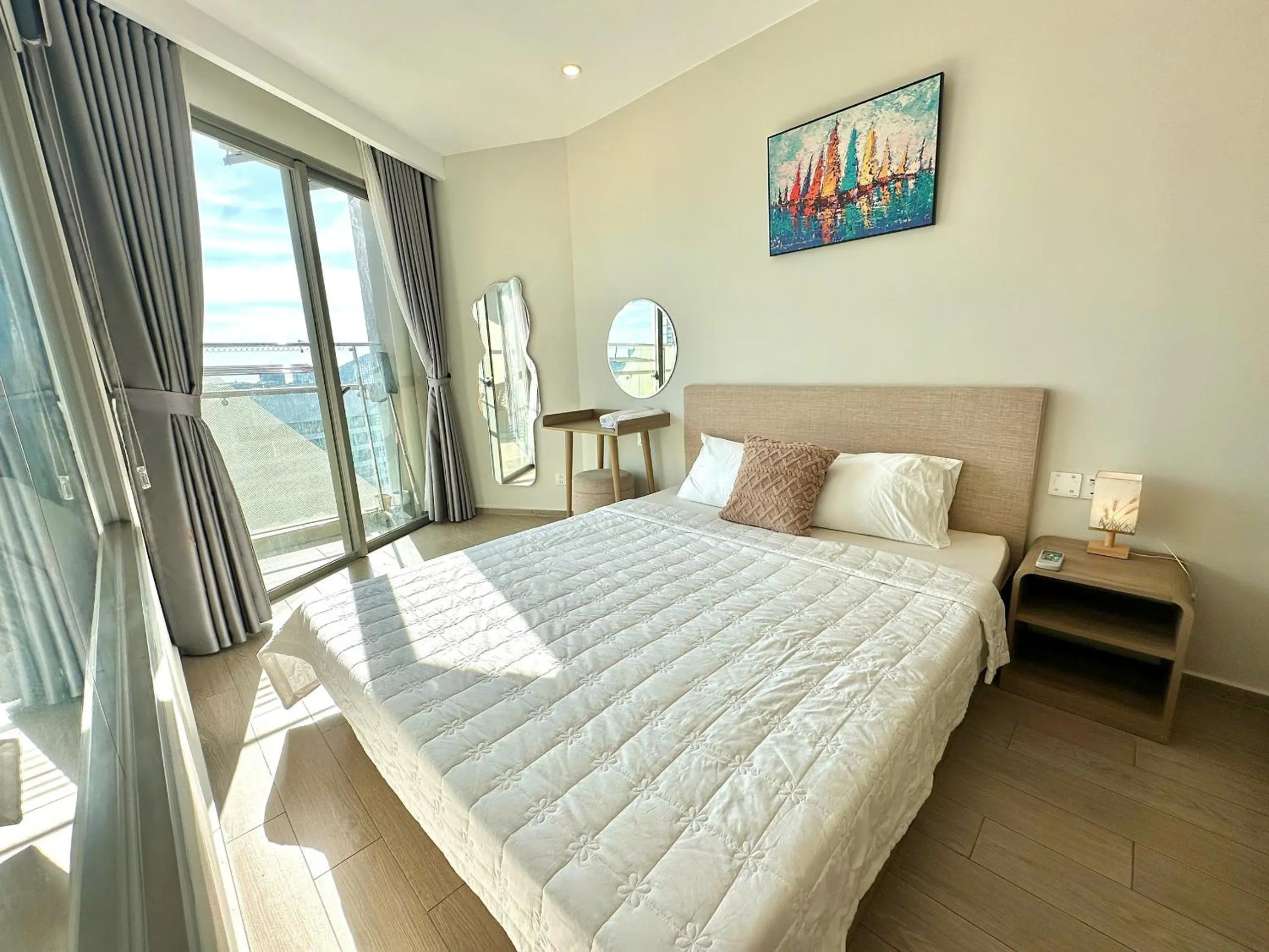 Bed in The Song Vung Tau Apartment