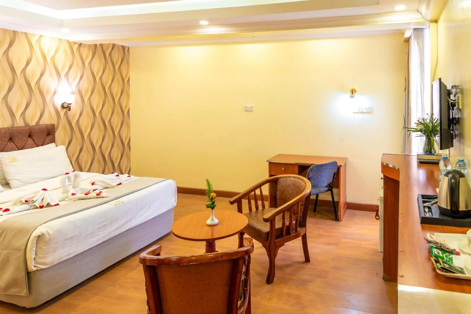 Bed in Hillcourt Resort and Spa