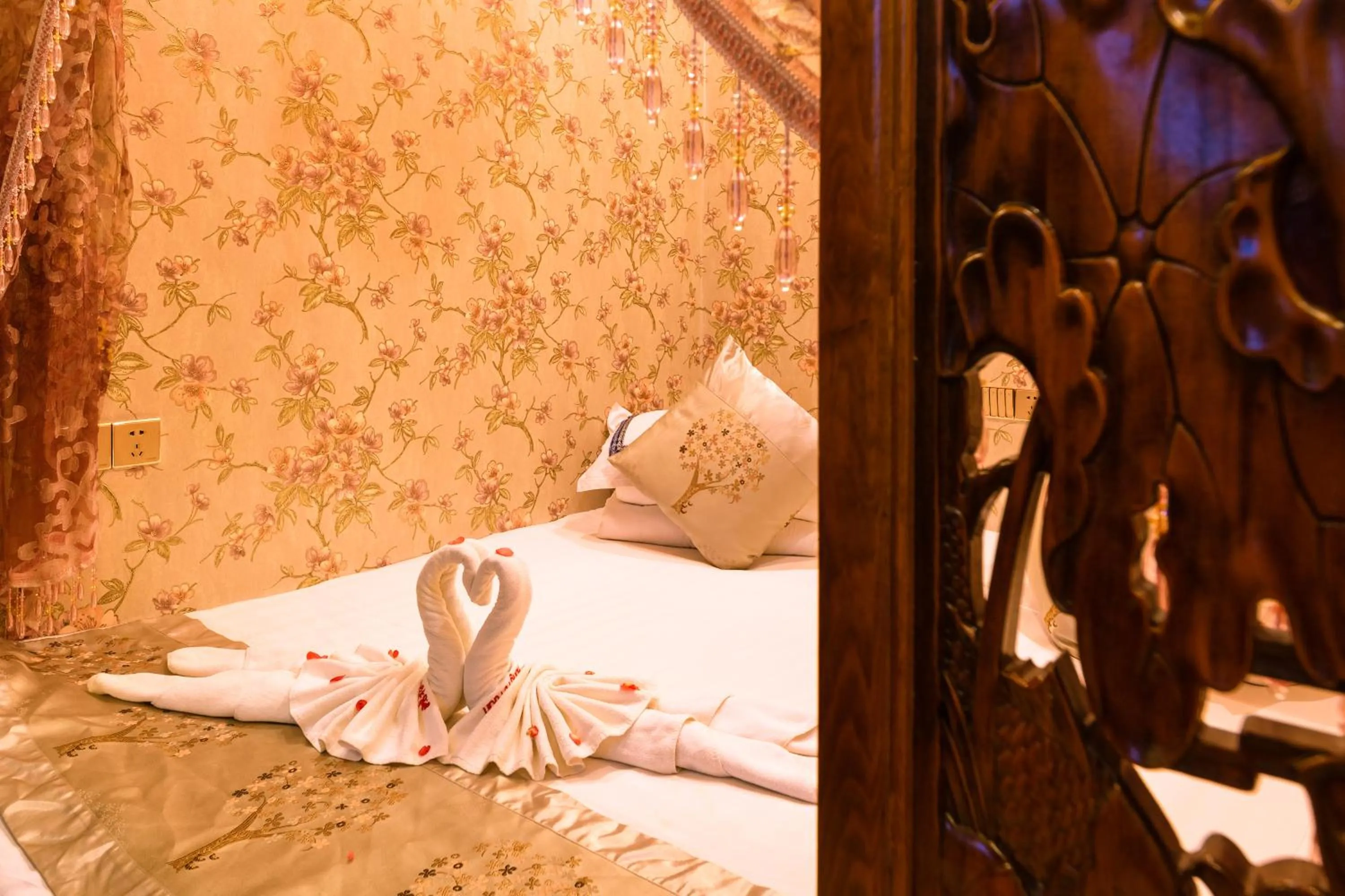 Bed in Pingyao HongJingYuanGuesthouse