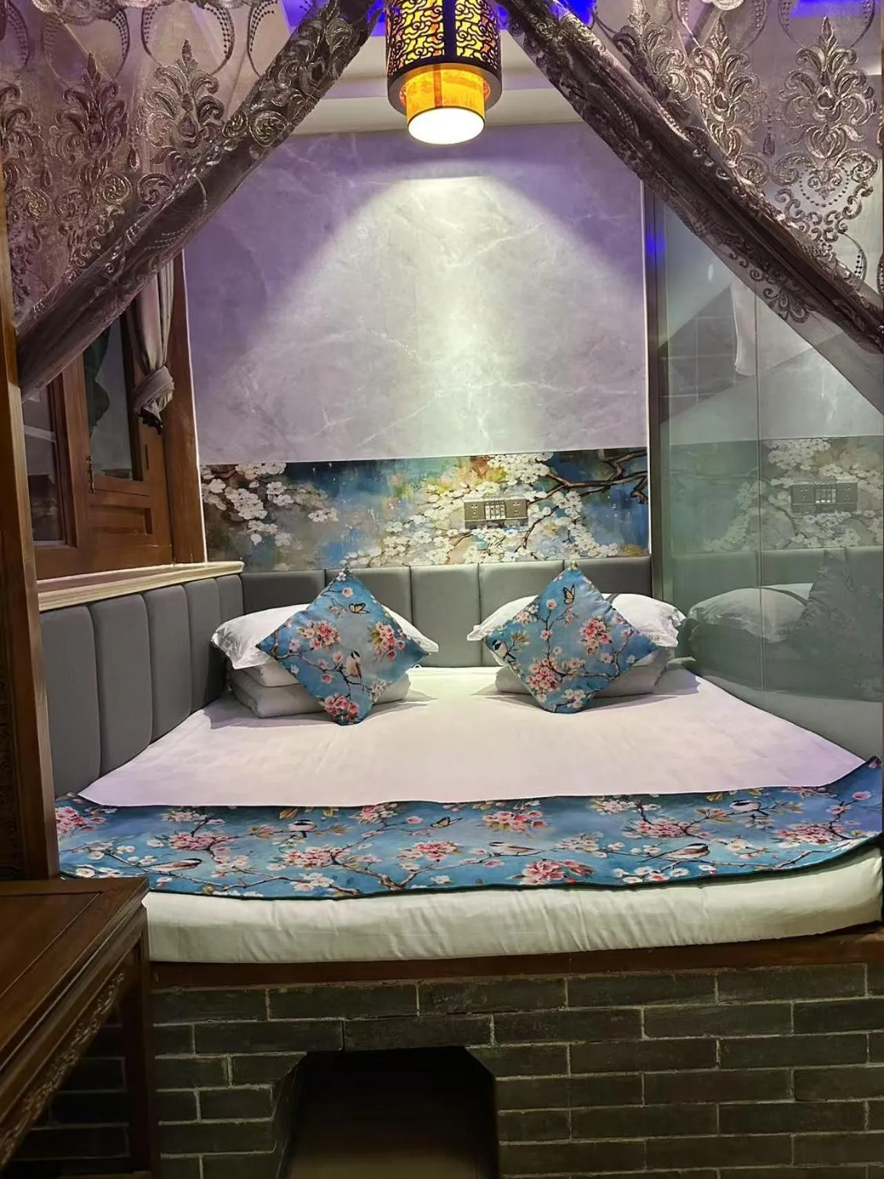 Bed in Pingyao HongJingYuanGuesthouse