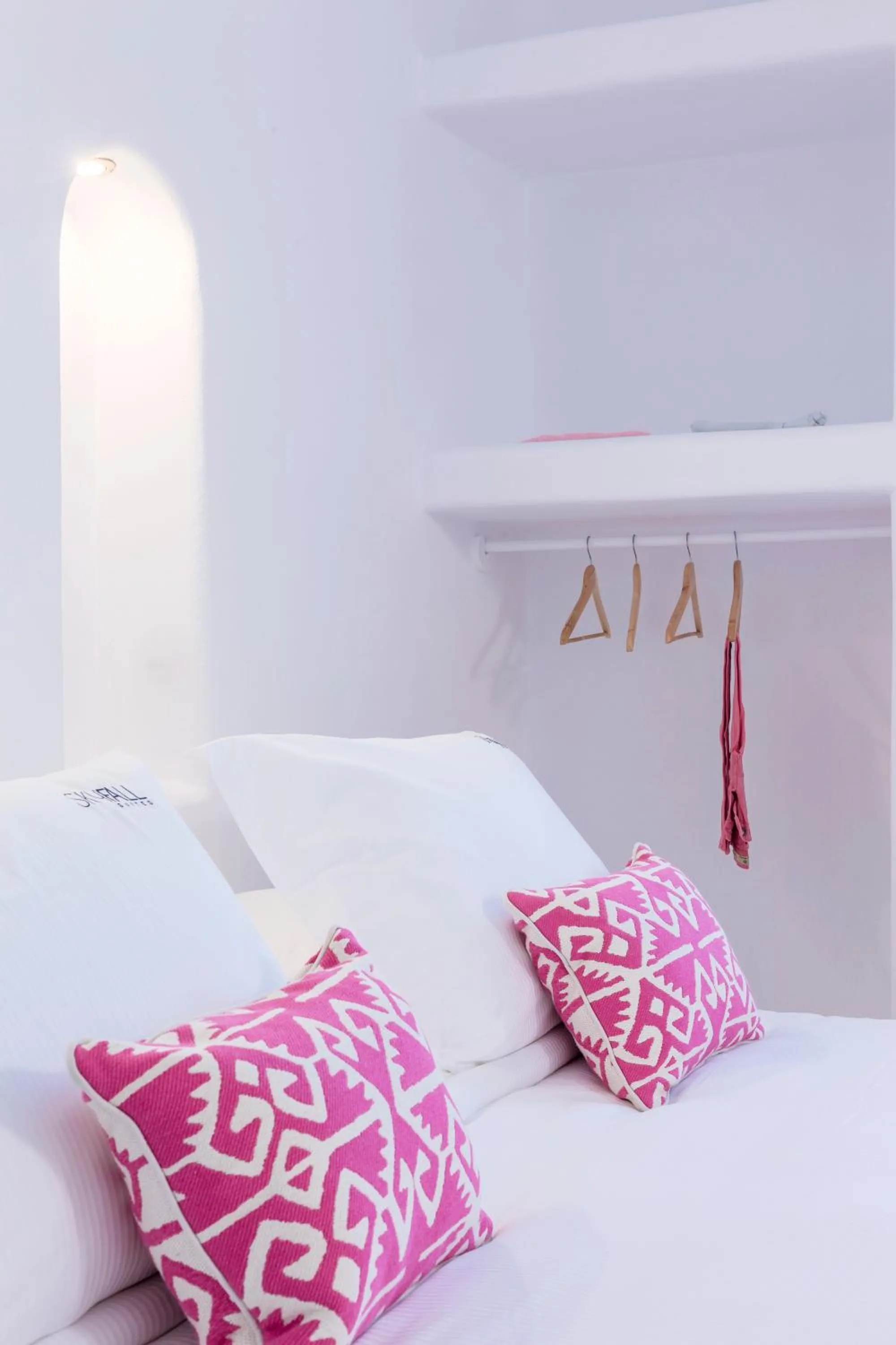 Bedroom, Bed in Skyfall Suites - Adults Only