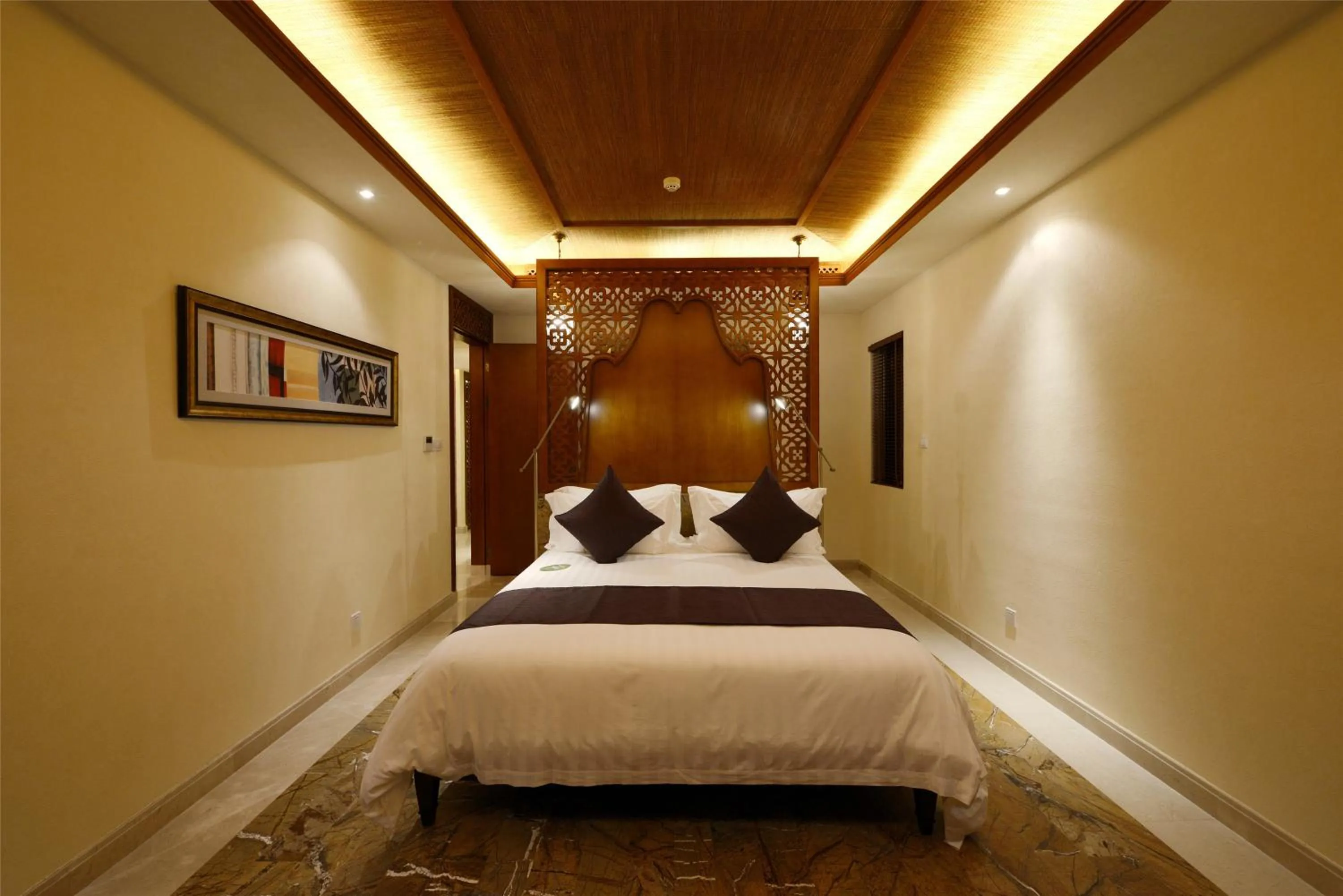 Bed in Stony Brook Villa Jianguo Resort Sanya