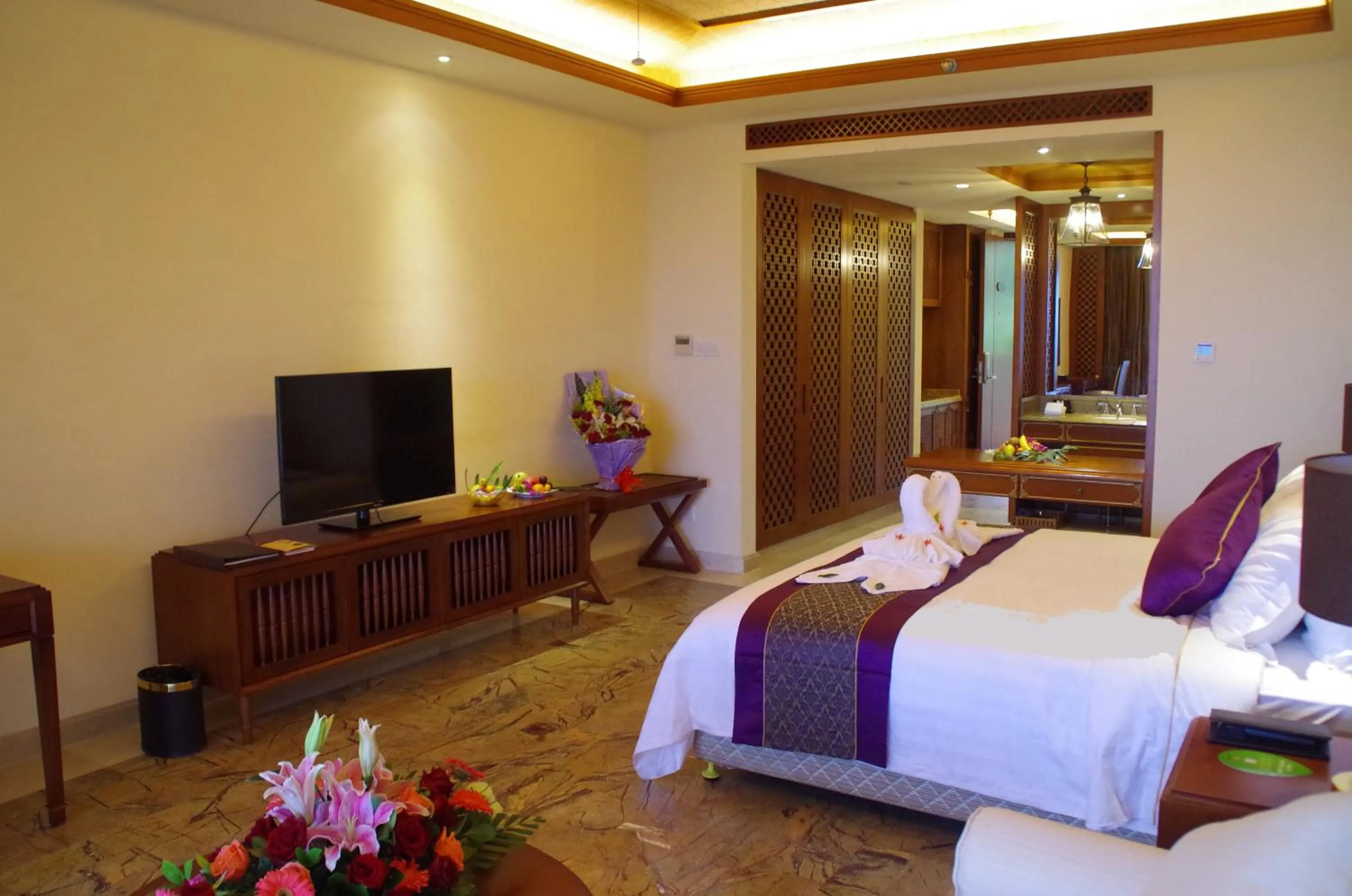 Bedroom, Bed in Stony Brook Villa Jianguo Resort Sanya