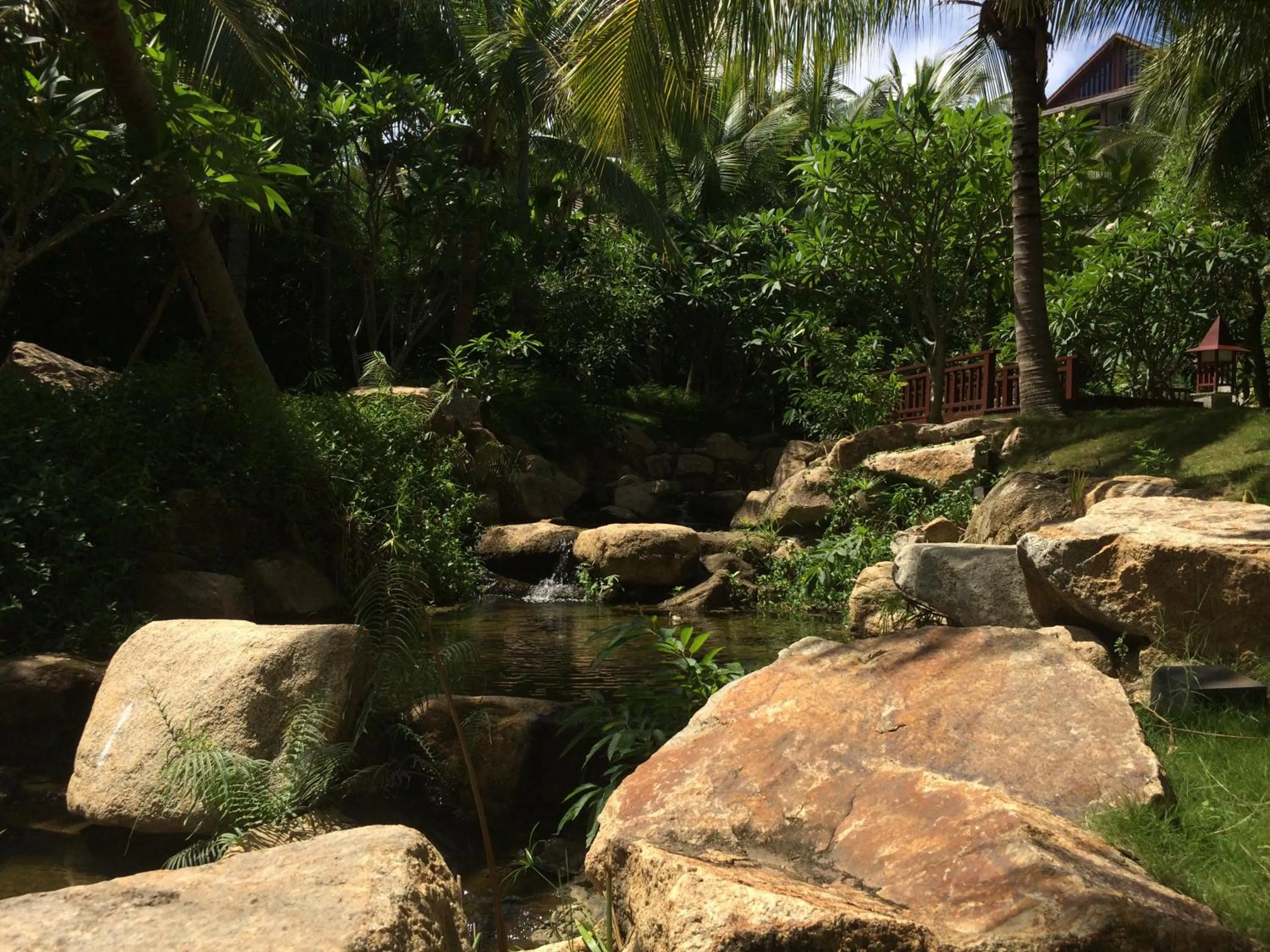 Garden in Stony Brook Villa Jianguo Resort Sanya
