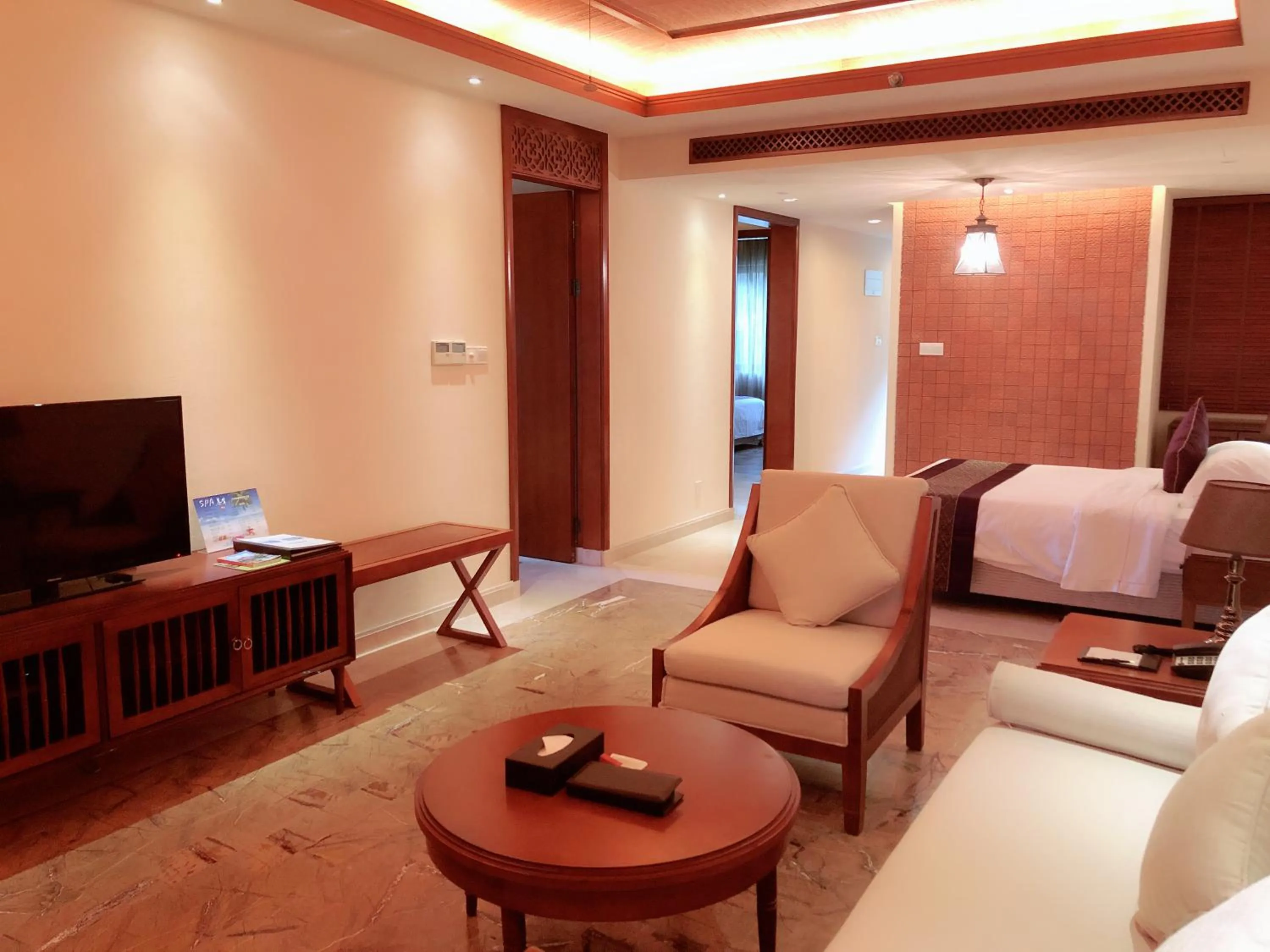 Bed in Stony Brook Villa Jianguo Resort Sanya