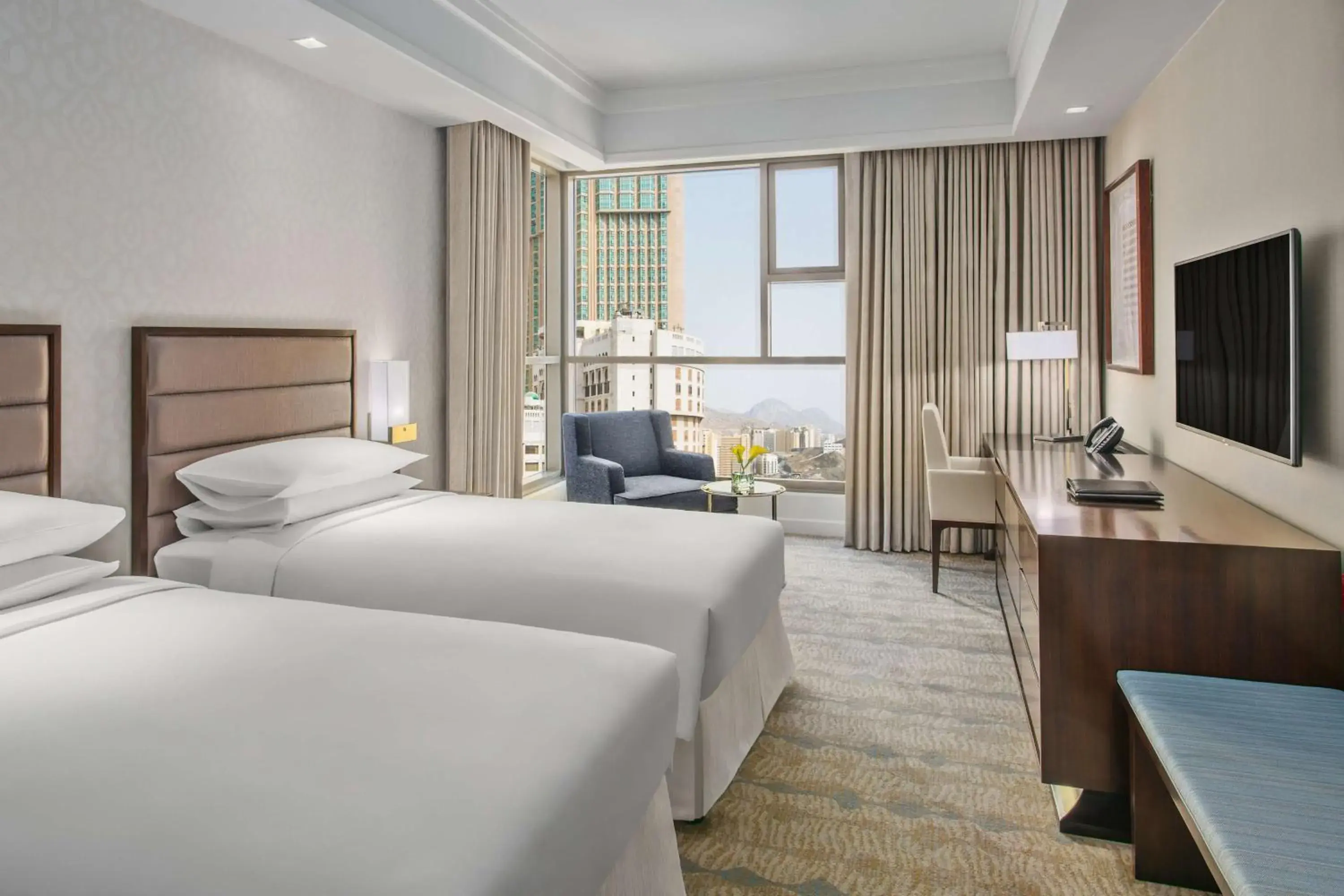 Twin Room with Partial Haram View in Jabal Omar Hyatt Regency Makkah Twin Room with Partial Haram View in Jabal Omar Hyatt Regency Makkah