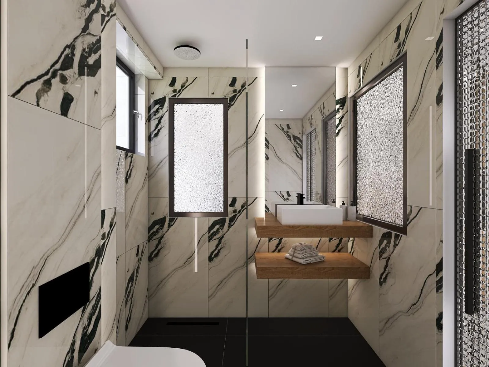 Shower in Captain Napoleon Paterakis CNP Luxurious Suites