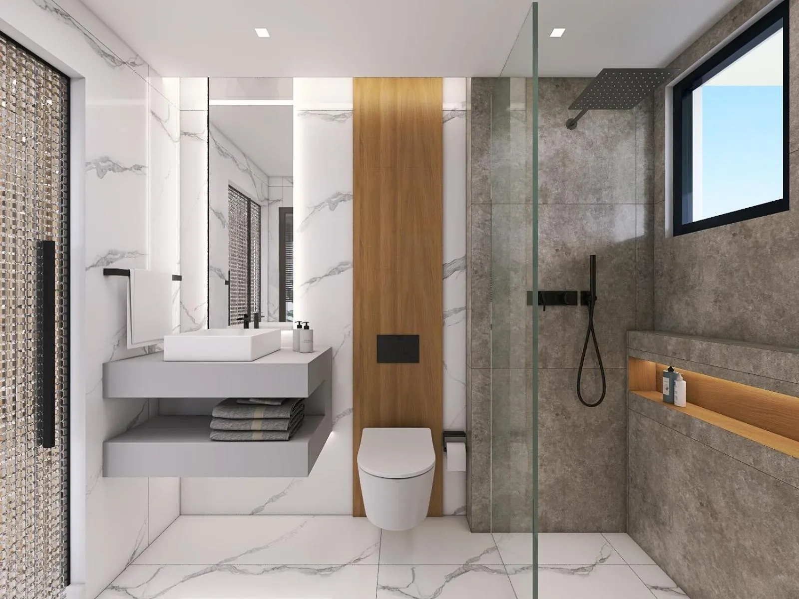 Bathroom in Captain Napoleon Paterakis CNP Luxurious Suites