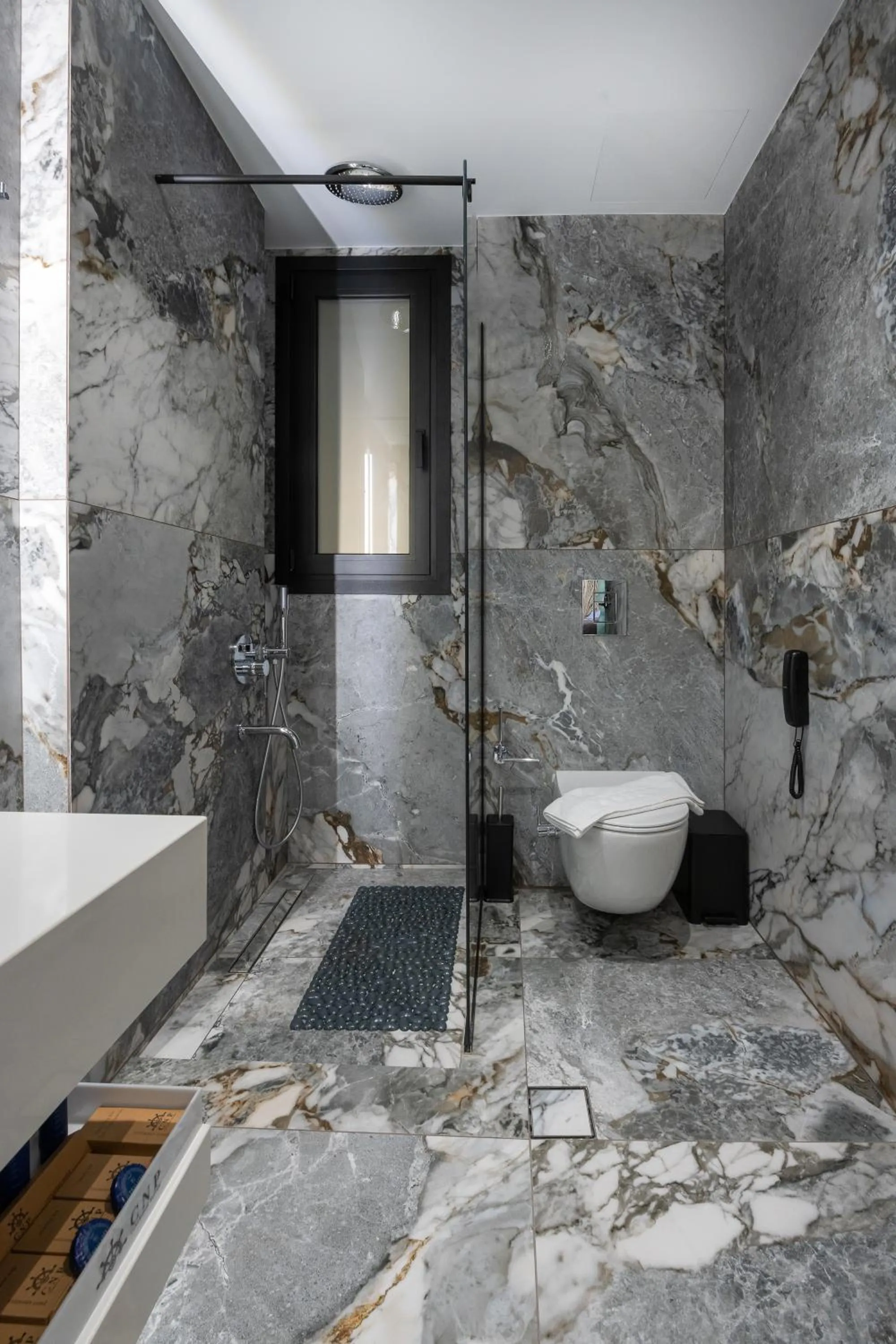 Shower in Captain Napoleon Paterakis CNP Luxurious Suites