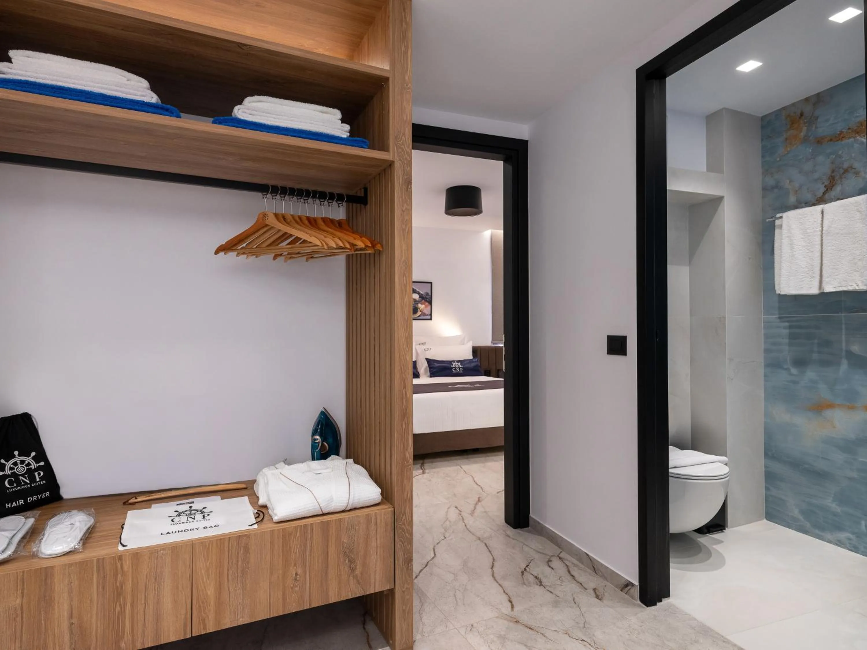 wardrobe, Bed in Captain Napoleon Paterakis CNP Luxurious Suites
