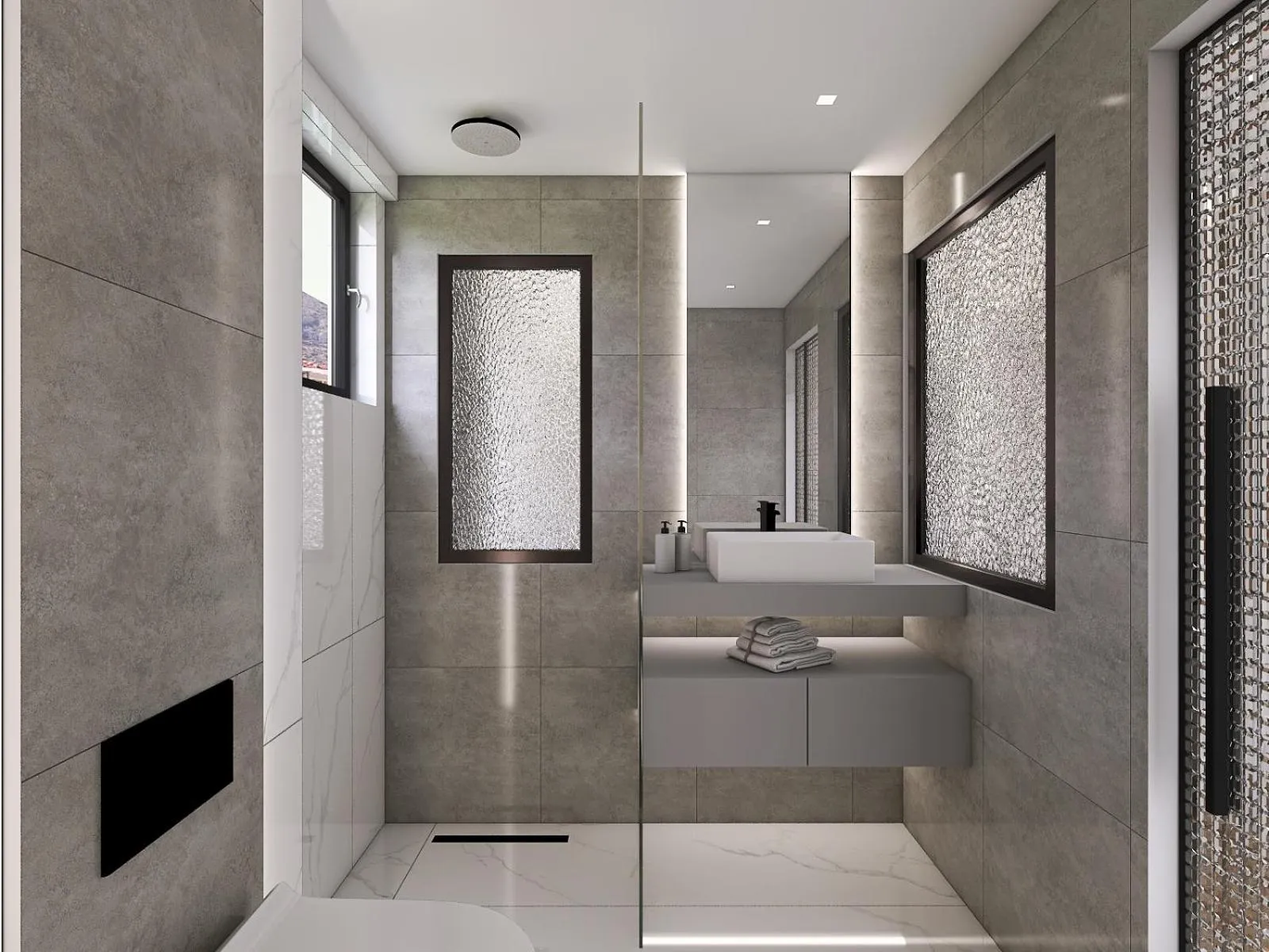 Shower in Captain Napoleon Paterakis CNP Luxurious Suites