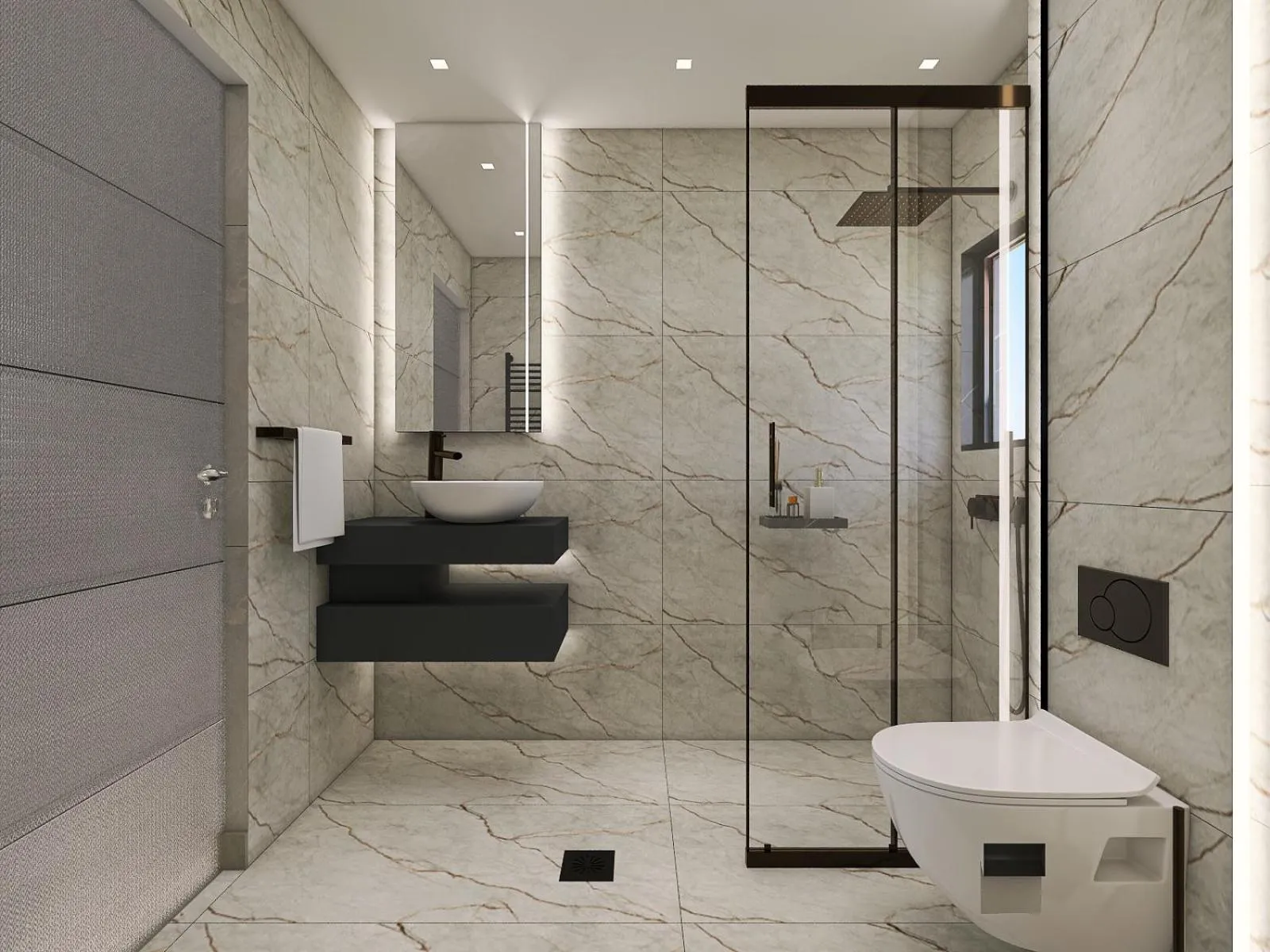 Shower in Captain Napoleon Paterakis CNP Luxurious Suites