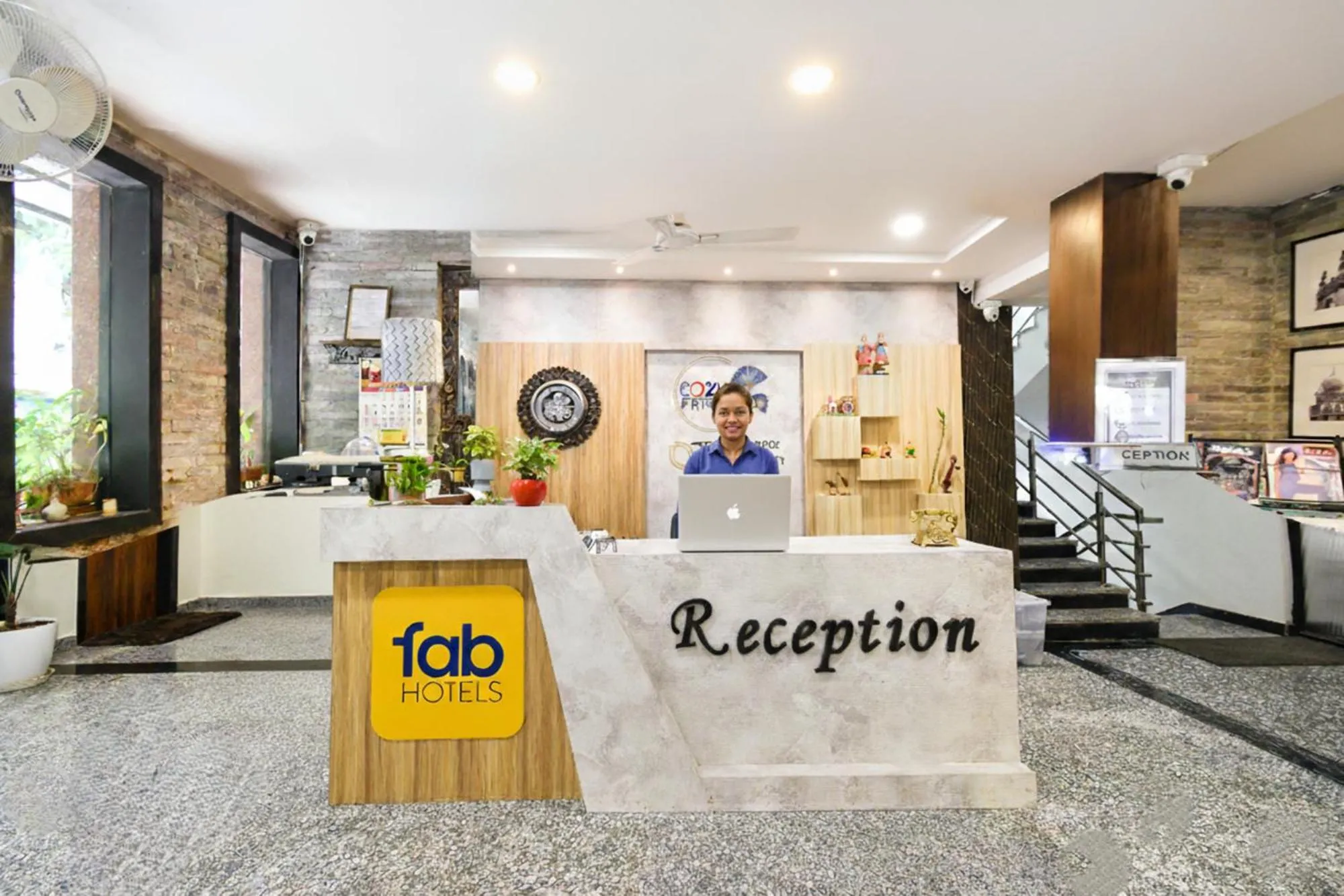 Lobby or reception in FabHotel Prime Cozy - Nr Yashoda Hospital, Hitech City