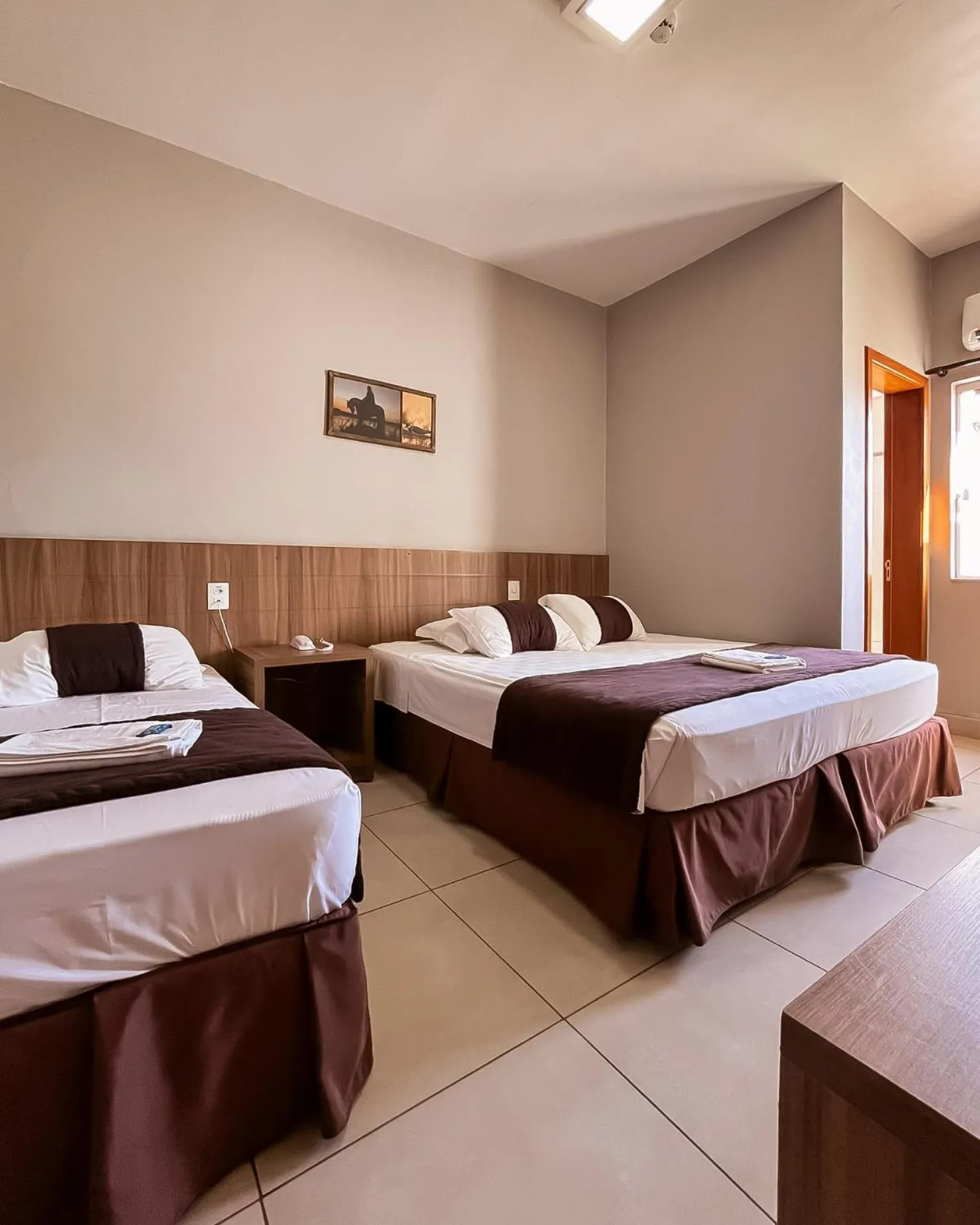 Bed in Hotel Caminhos da Serra