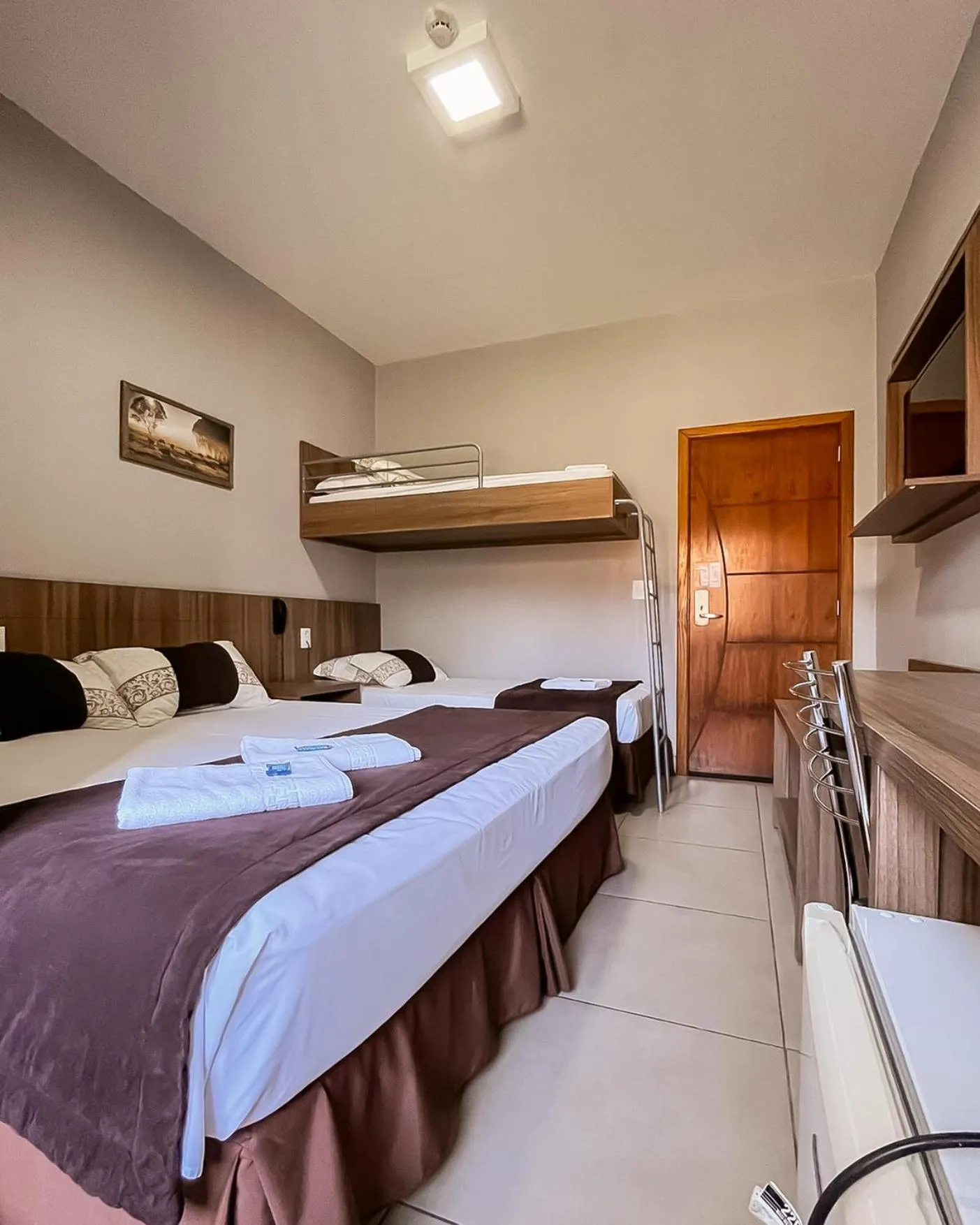 Bed in Hotel Caminhos da Serra