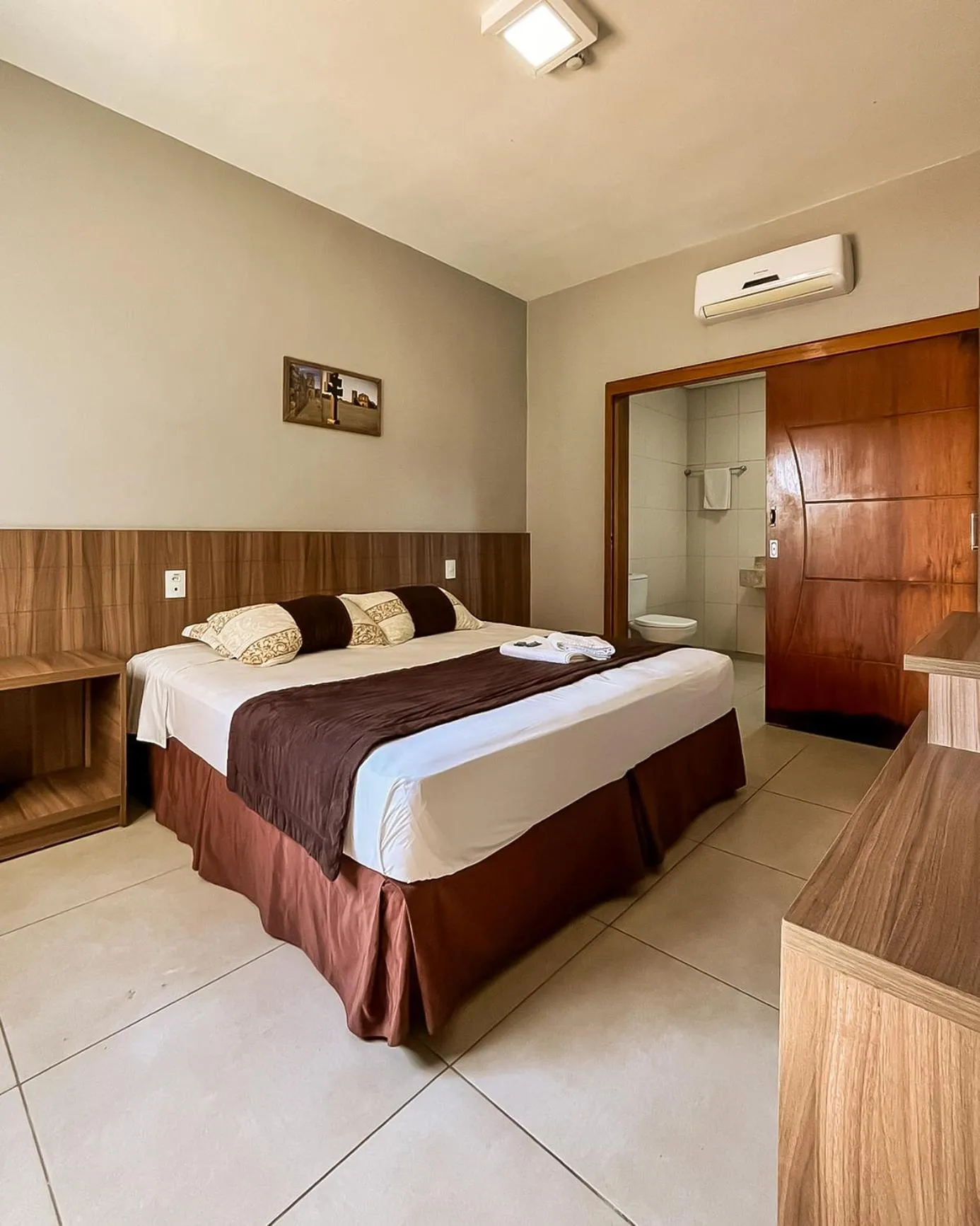 Bed in Hotel Caminhos da Serra