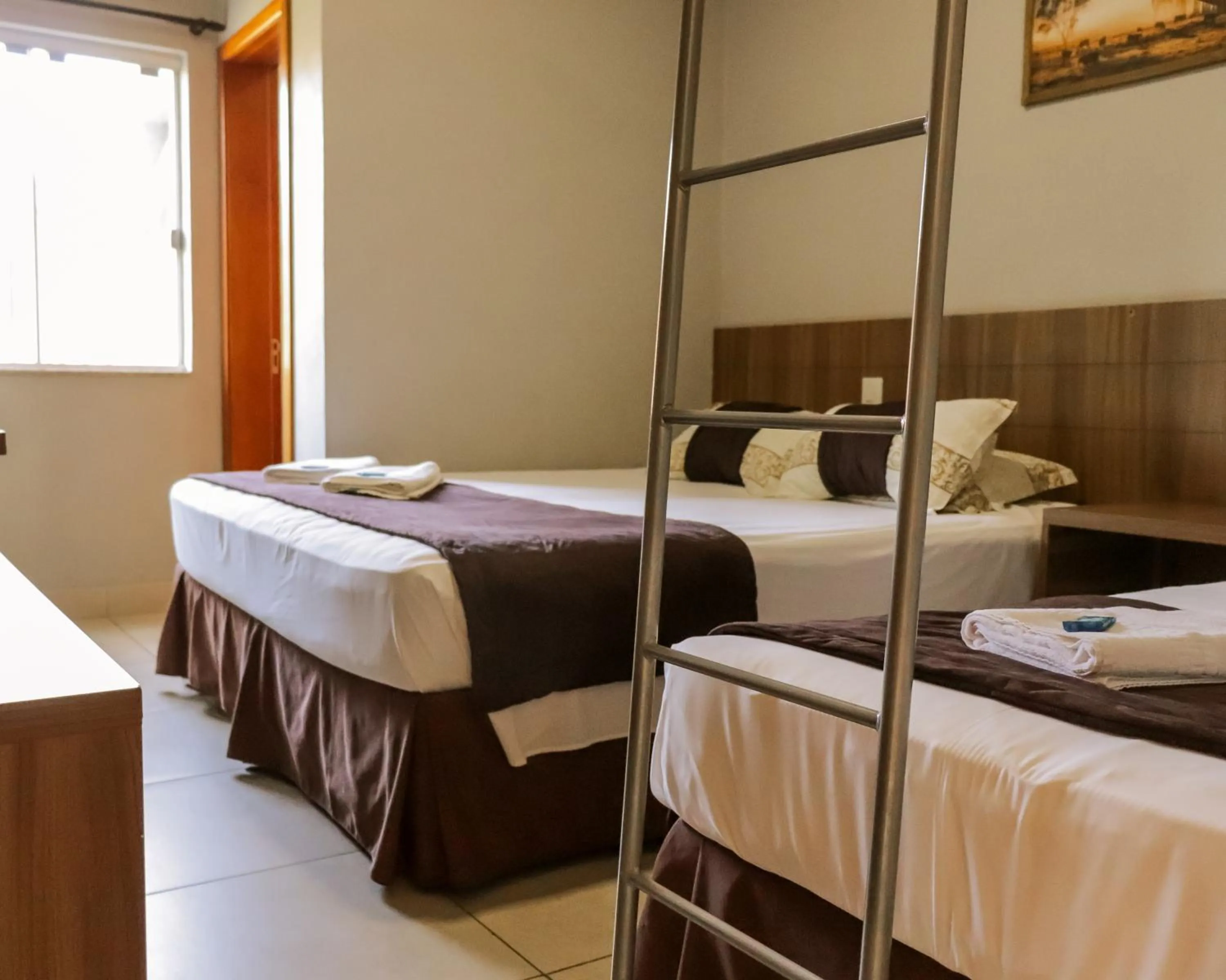 Bed in Hotel Caminhos da Serra