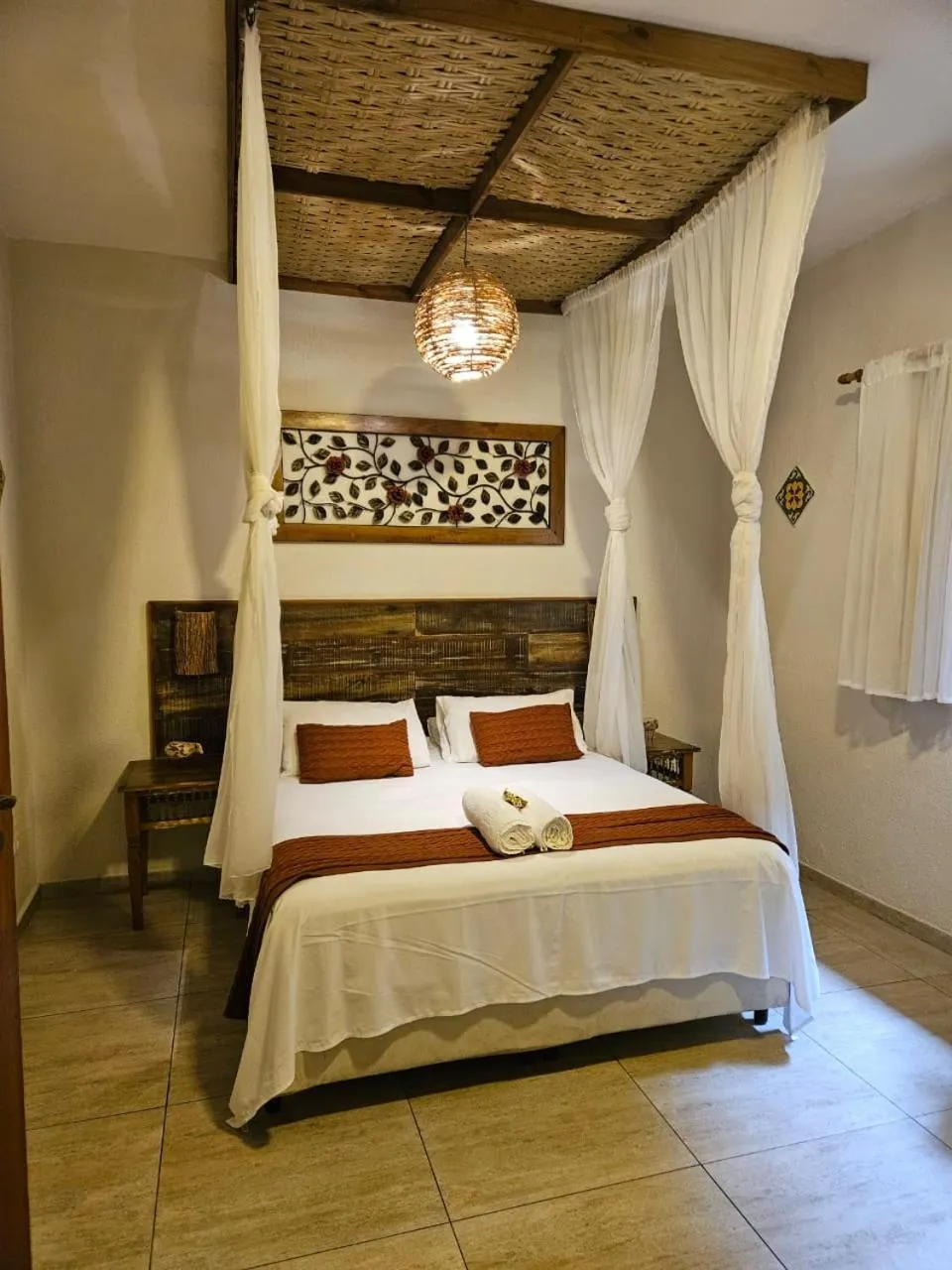 Bed in Pousada de Charme Emirados