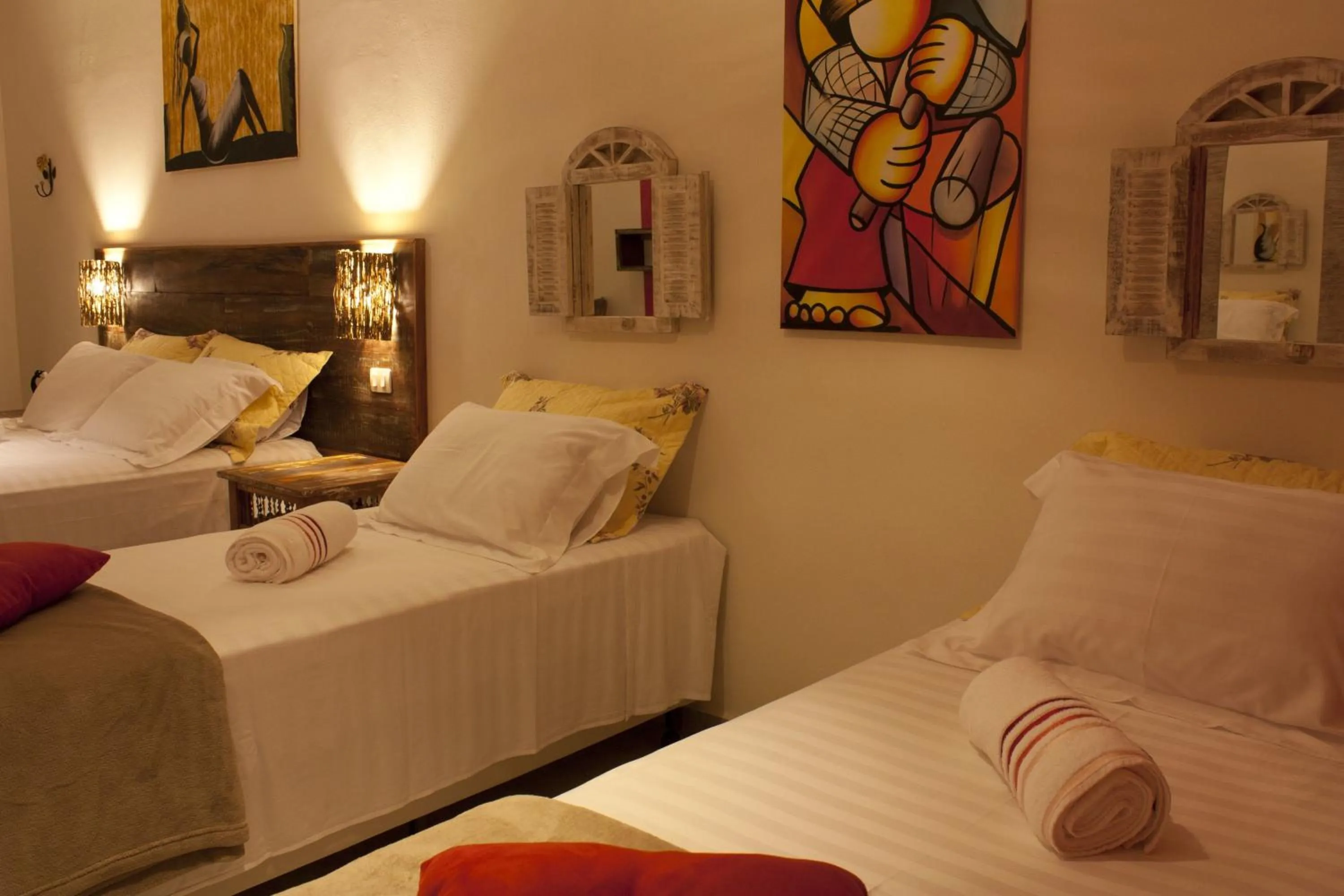 Bed in Pousada de Charme Emirados