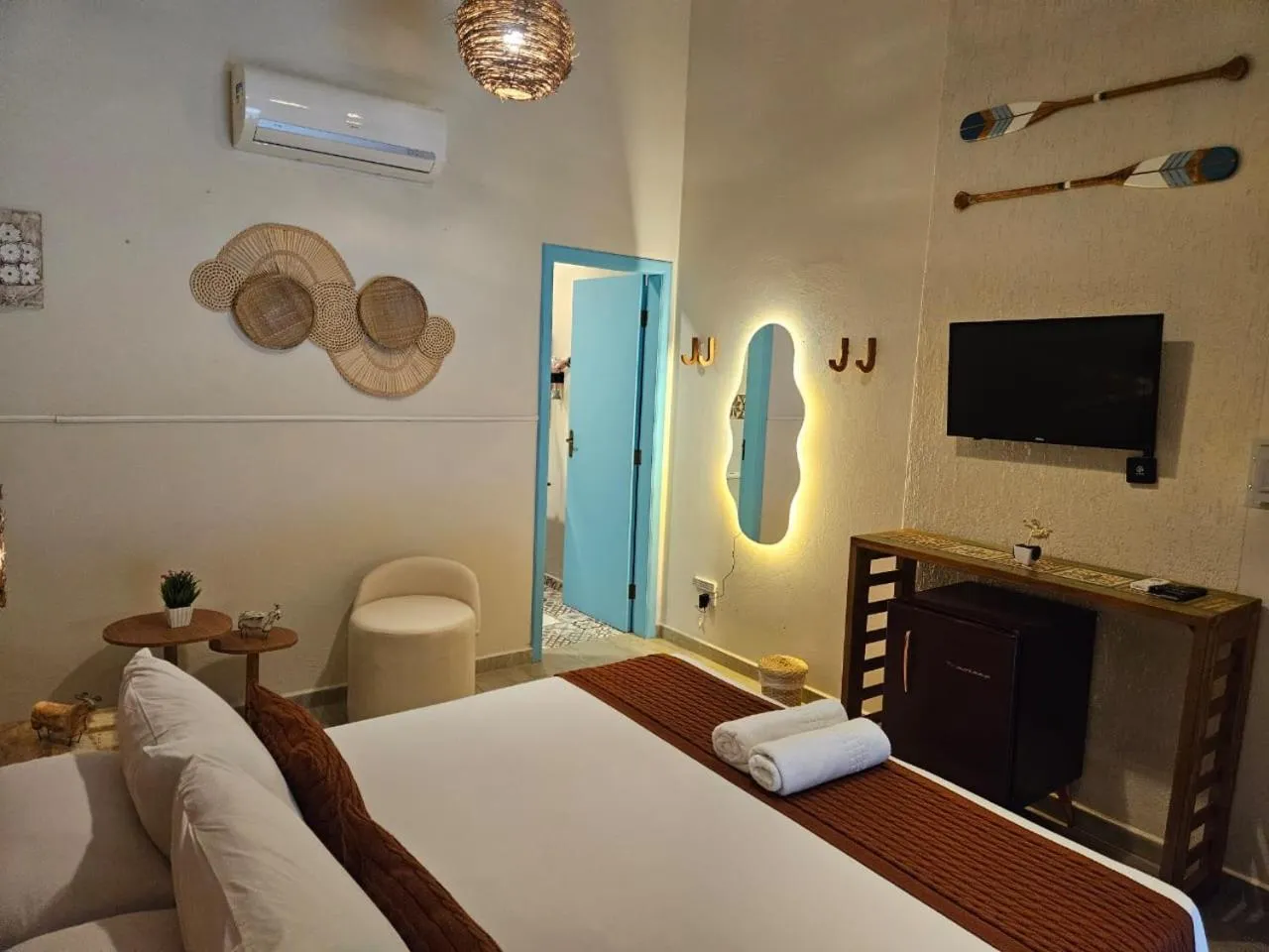 Bed in Pousada de Charme Emirados