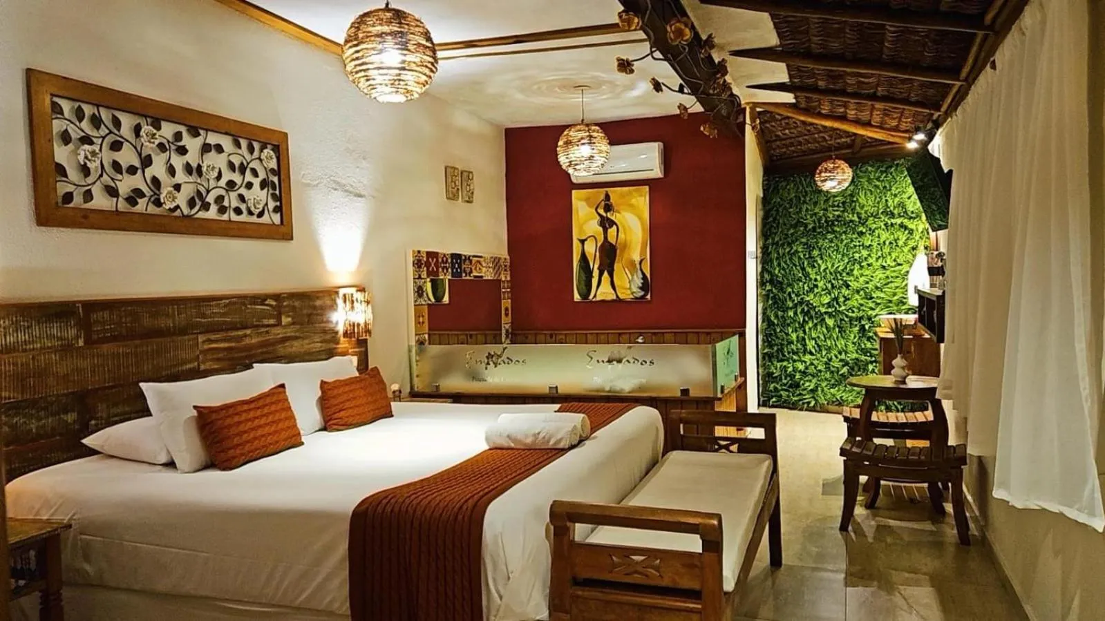 Bed in Pousada de Charme Emirados