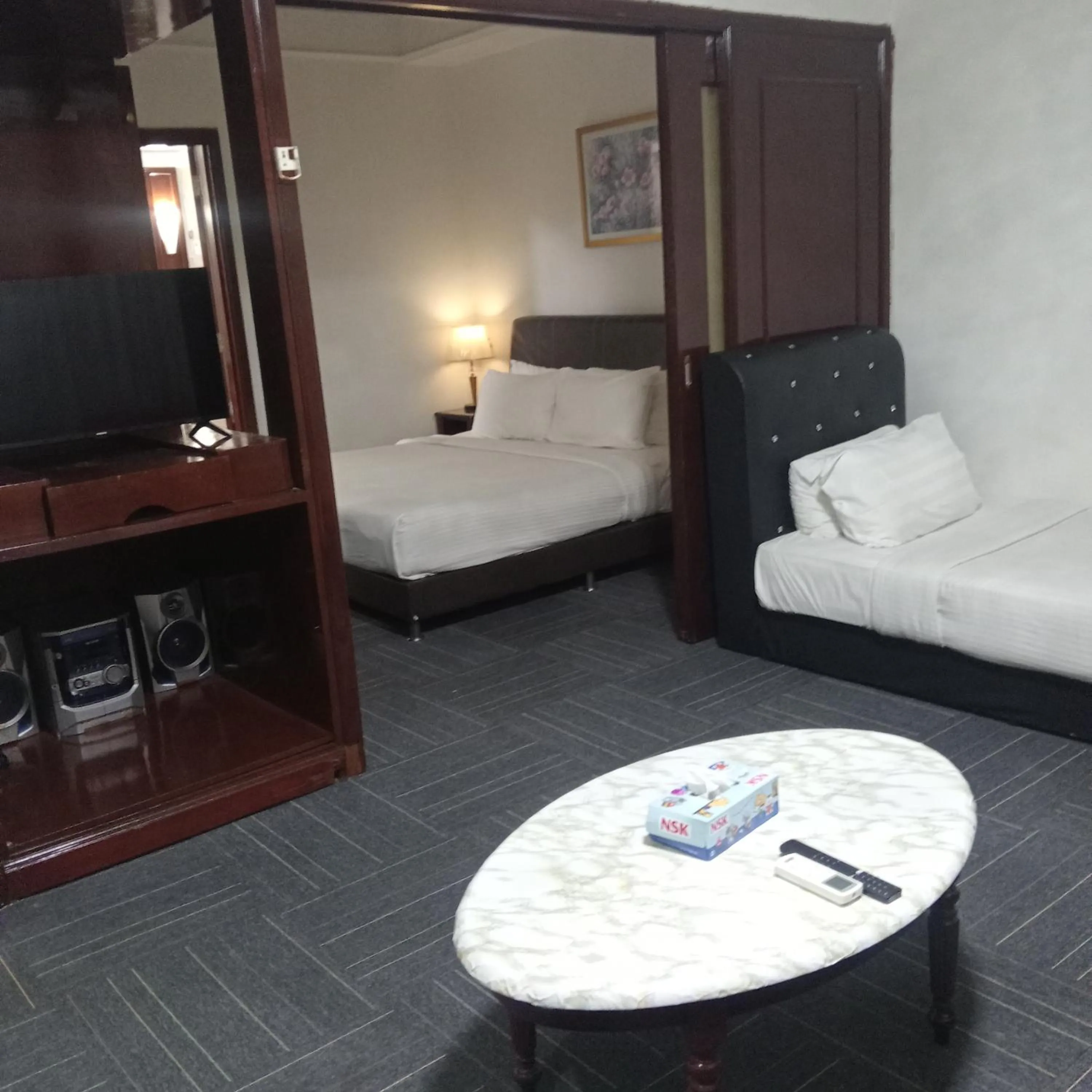 Bed in Star suite At times square