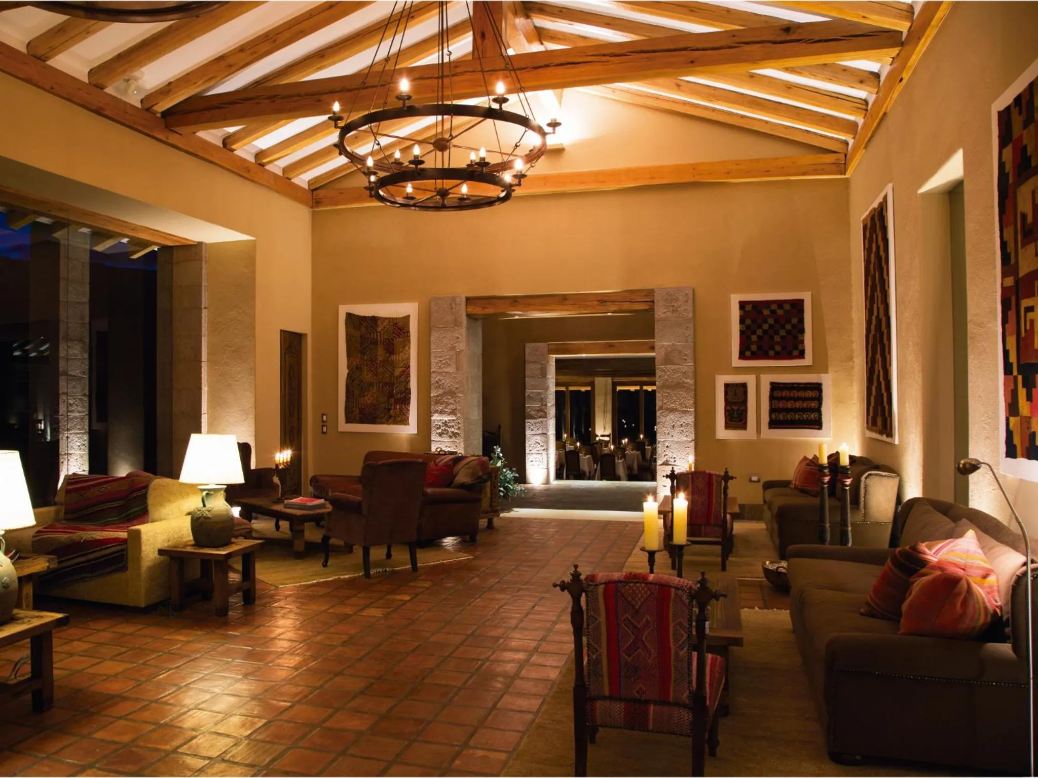 Lobby or reception in Inkaterra Hacienda Urubamba