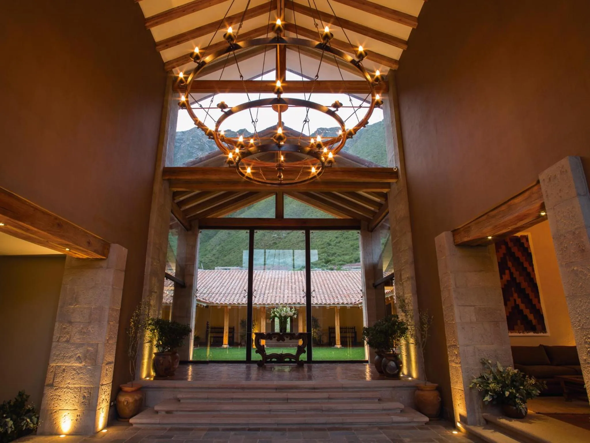 Lobby or reception in Inkaterra Hacienda Urubamba