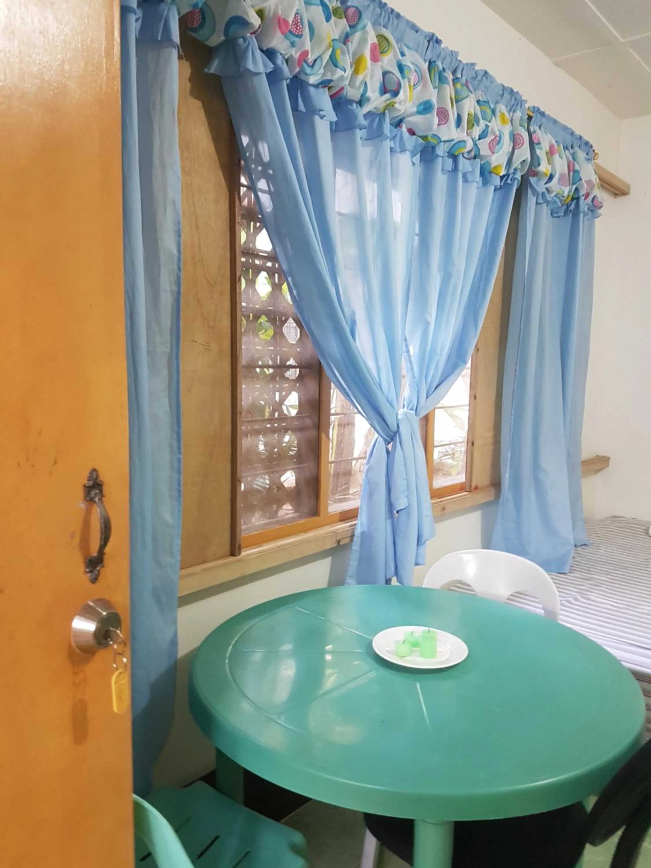 Dining area, Bed in Villa Juana