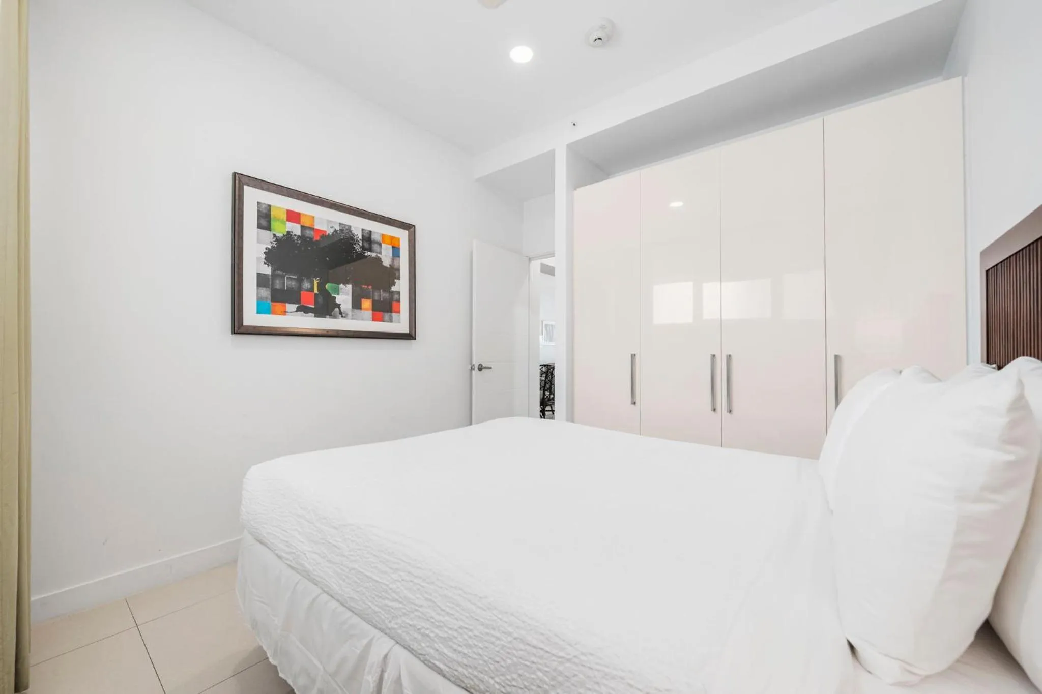 Bed in Aruba's Life Residences