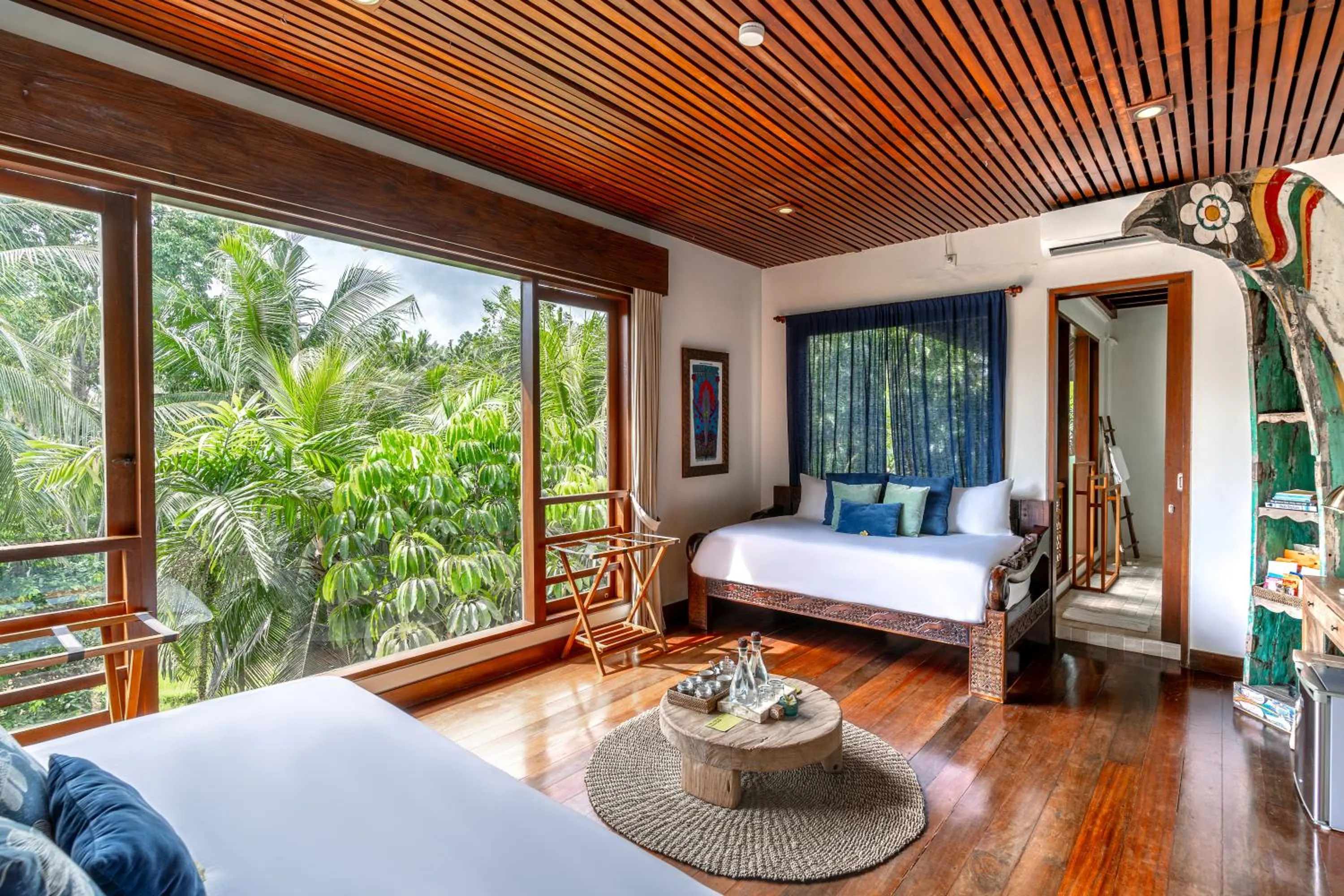 Living room, Bed in Soulshine Resort Ubud, Bali