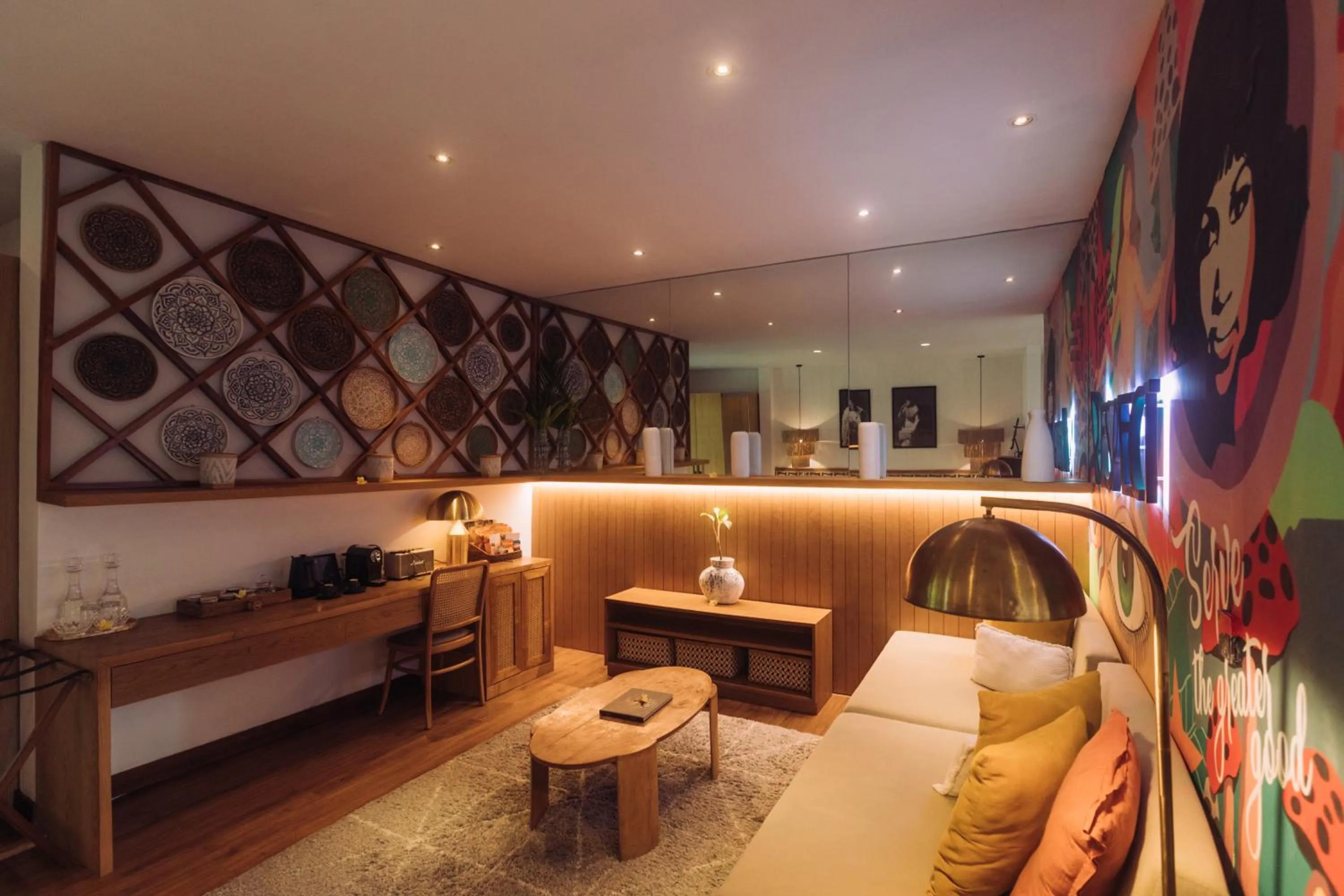 Living room in Soulshine Resort Ubud, Bali