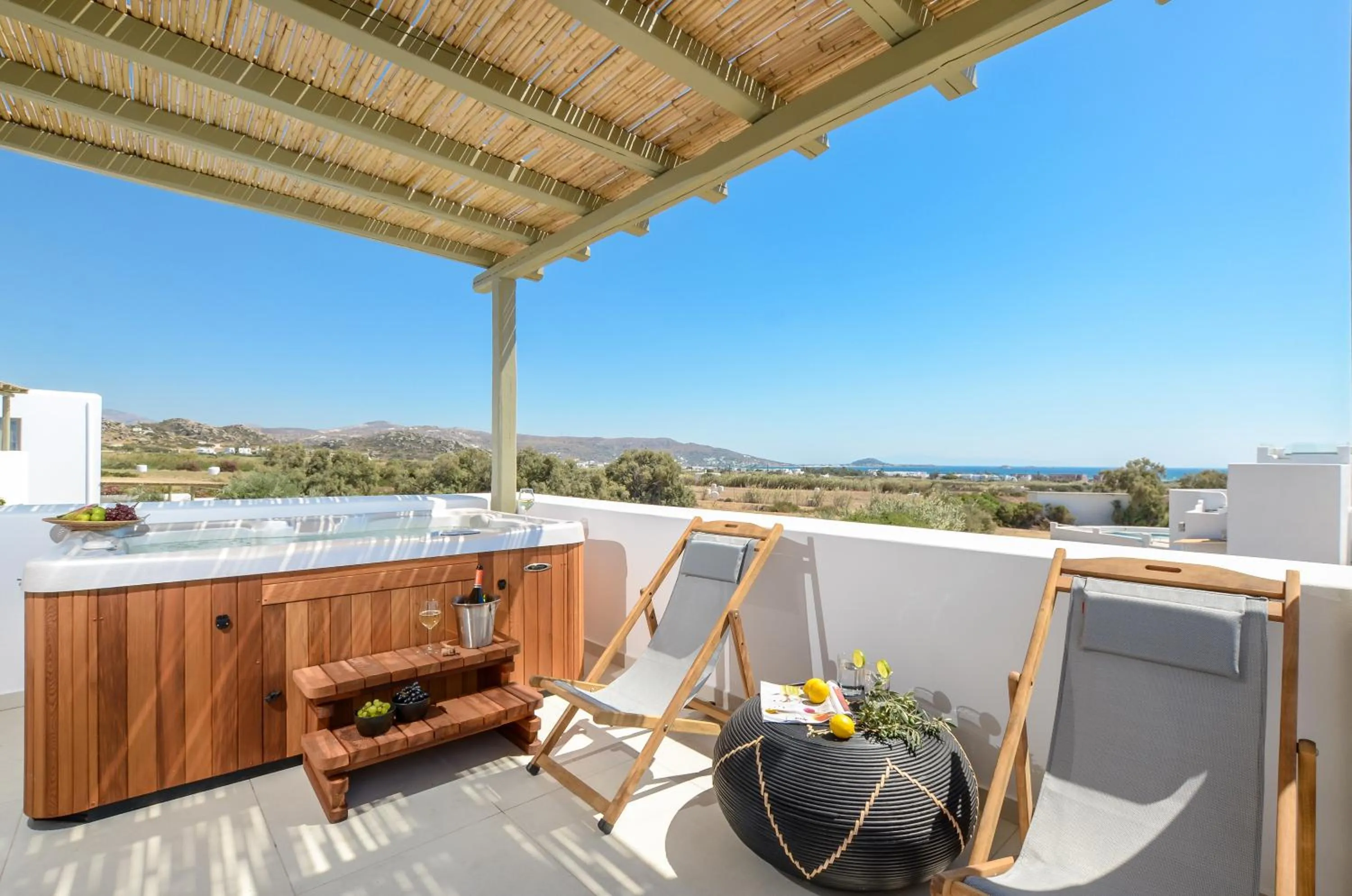 Balcony/Terrace in Sea & Olives Suites Hotel and Villas