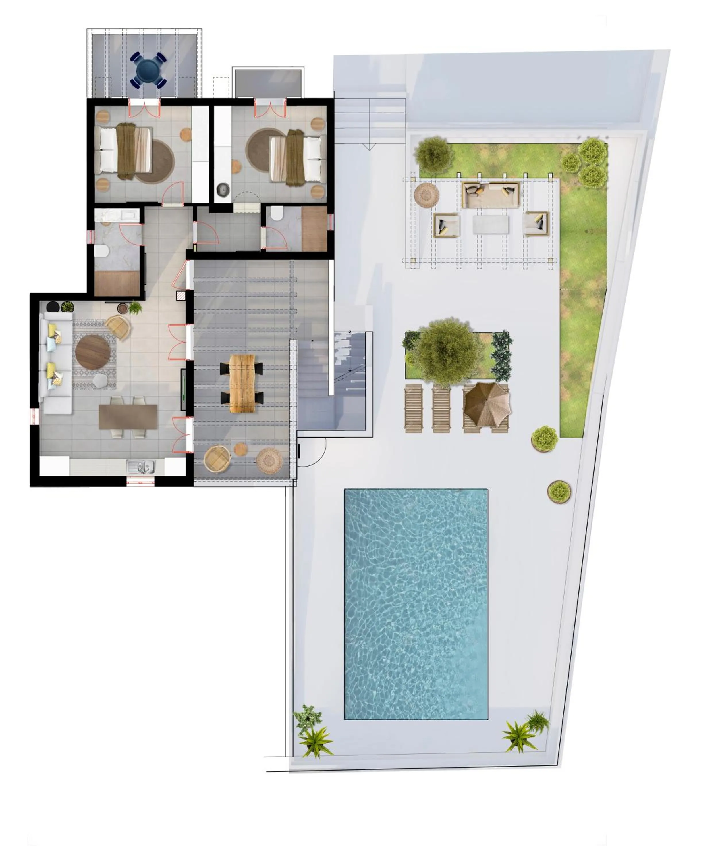 Floor plan in Sea & Olives Suites Hotel and Villas