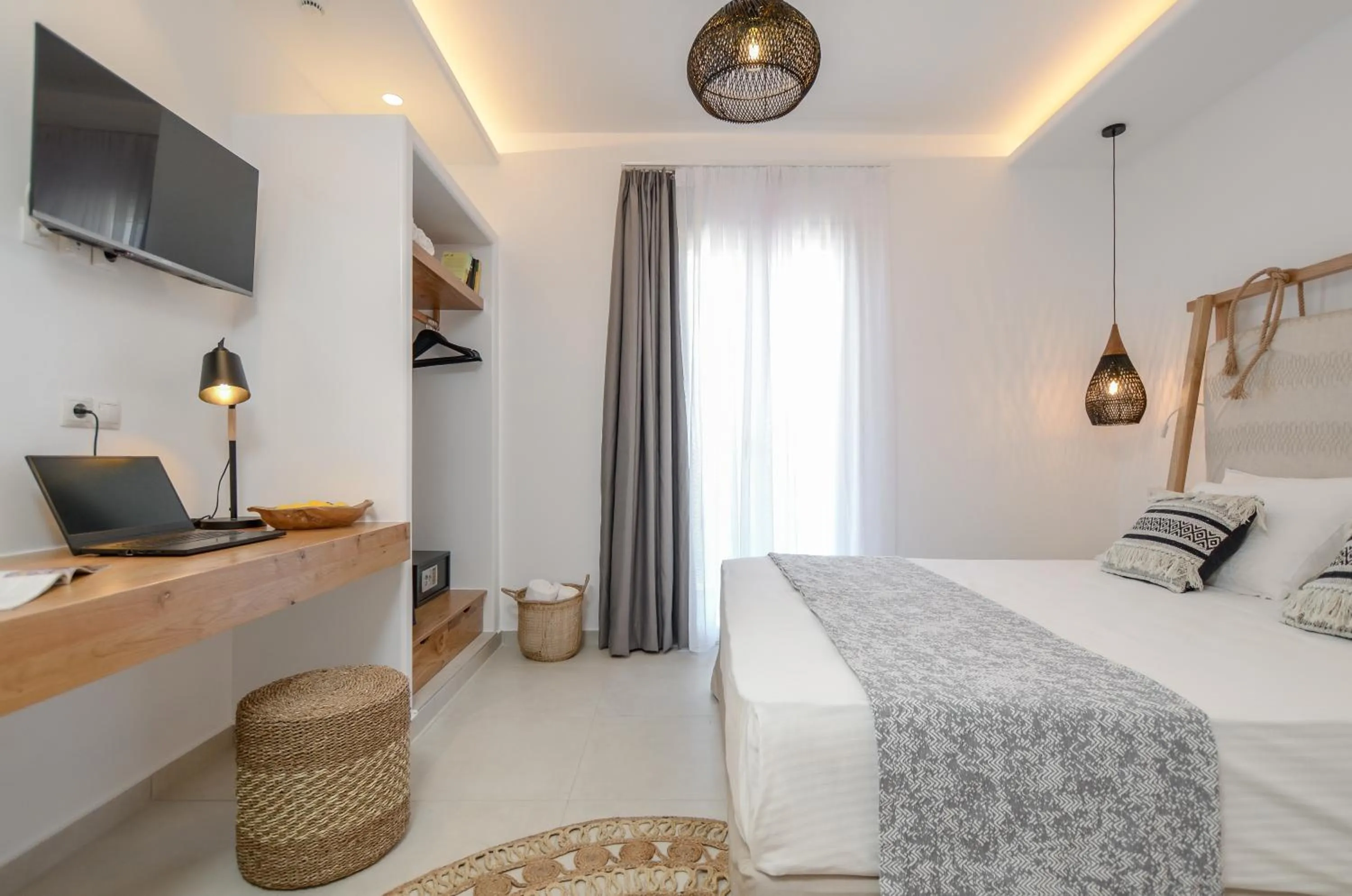 Bedroom, Bed in Sea & Olives Suites Hotel and Villas