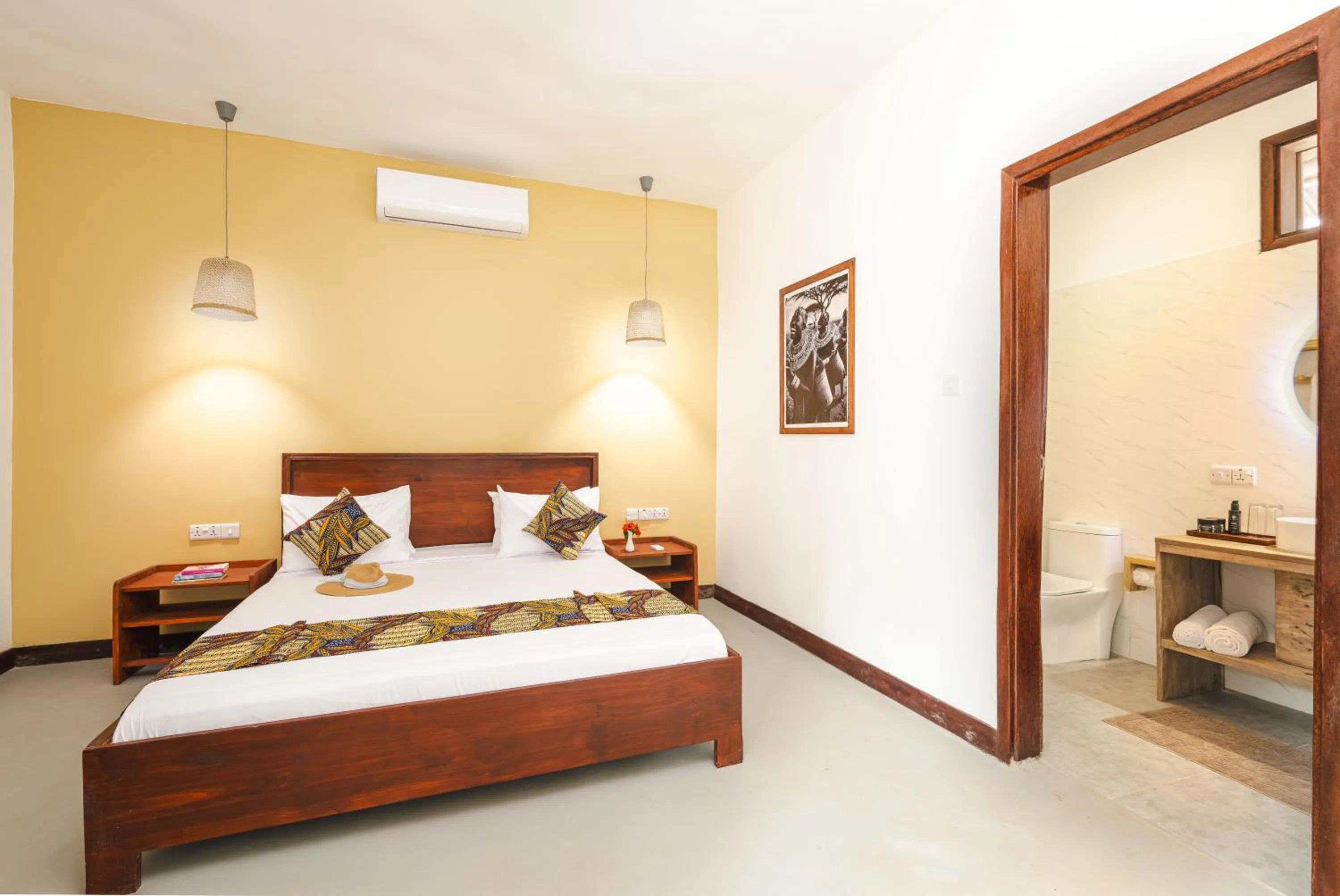 Bathroom, Bed in The Soul Zanzibar Beach Hotel & Spa