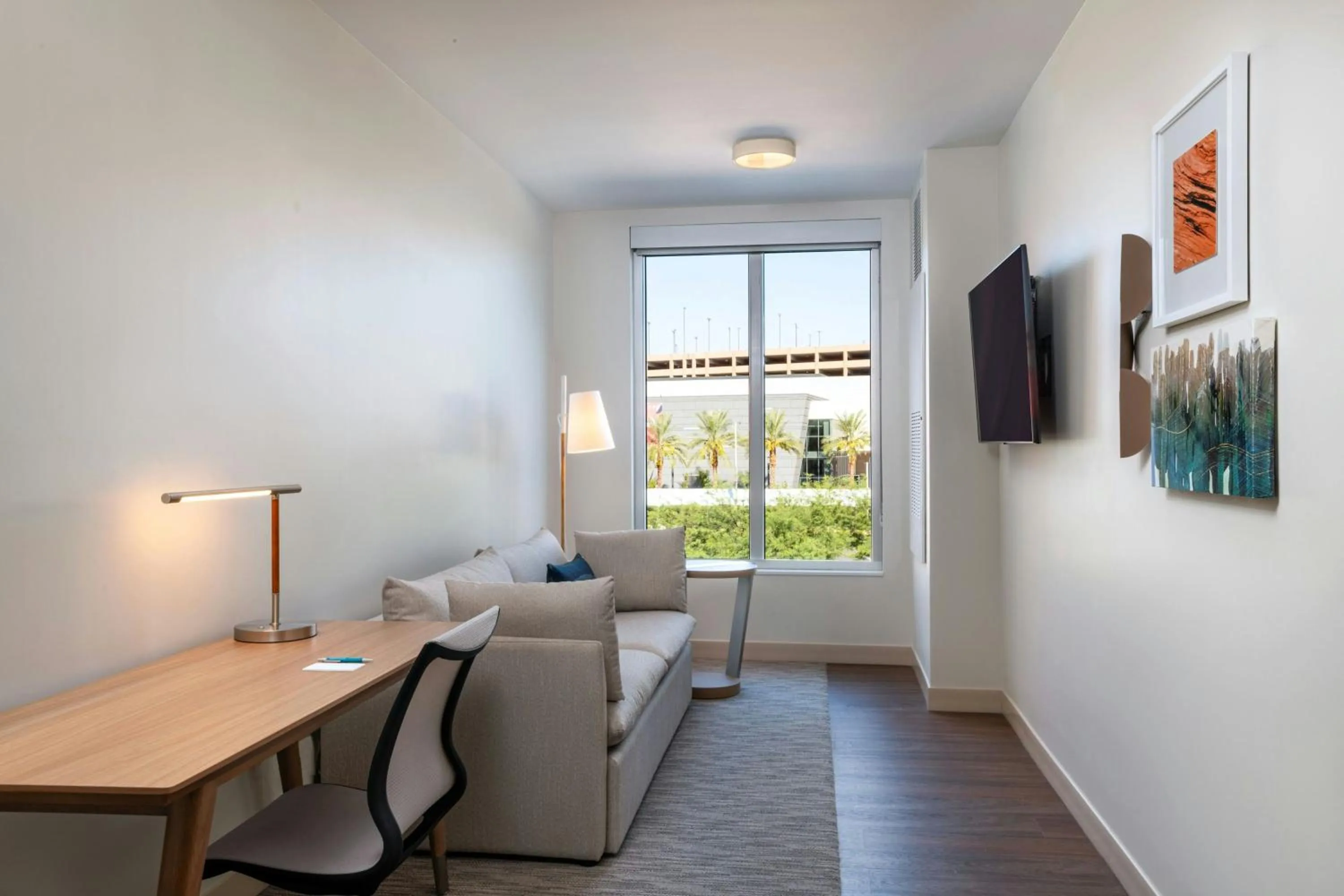 Living room in Element Las Vegas Symphony Park