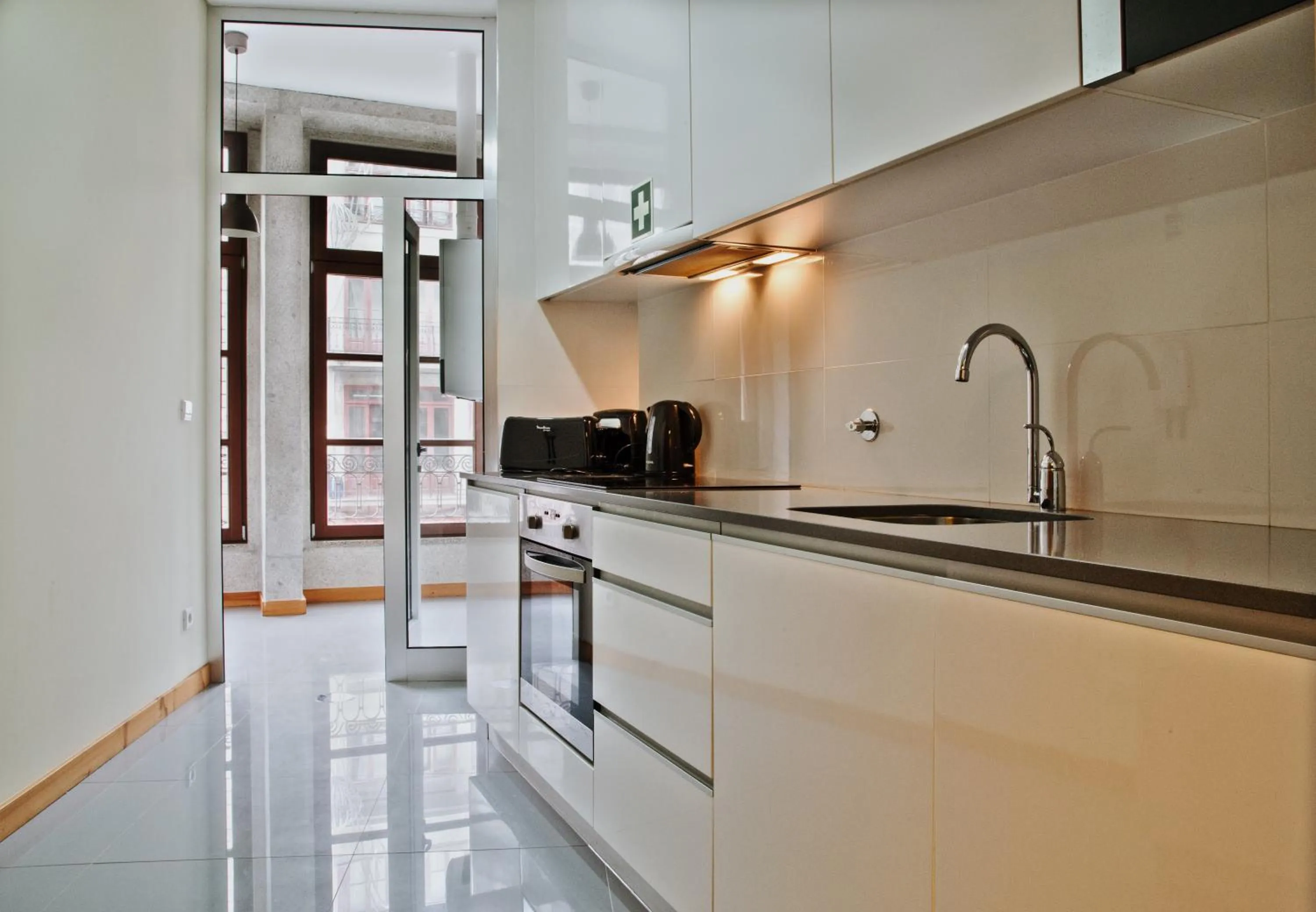 Kitchen or kitchenette in Spot Apartments Sao Bento