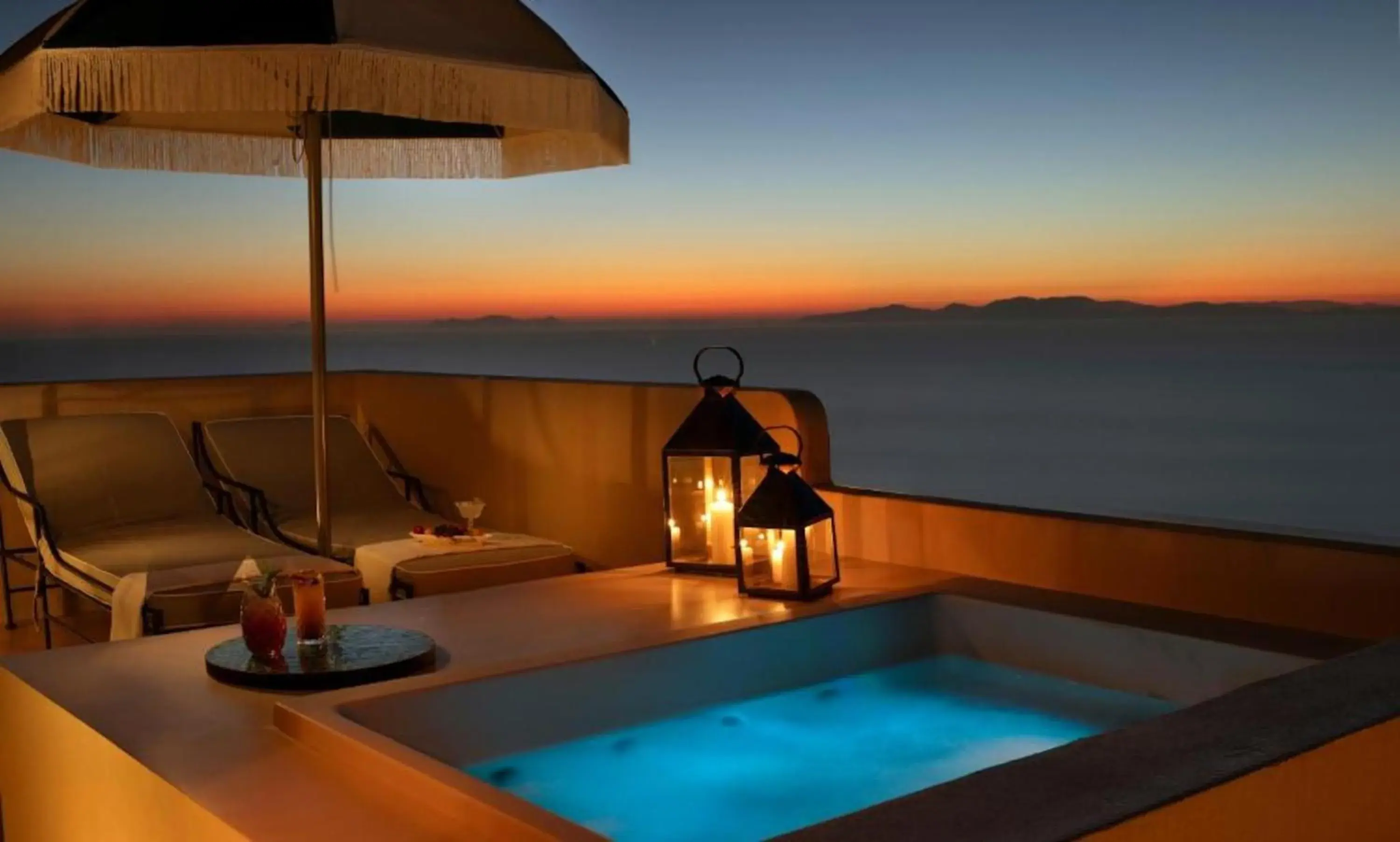 Terracote Grand Suite Sea View with Outdoor Jetted Tub in Terra Verde Oia by K&K Terracote Grand Suite Sea View with Outdoor Jetted Tub in Terra Verde Oia by K&K