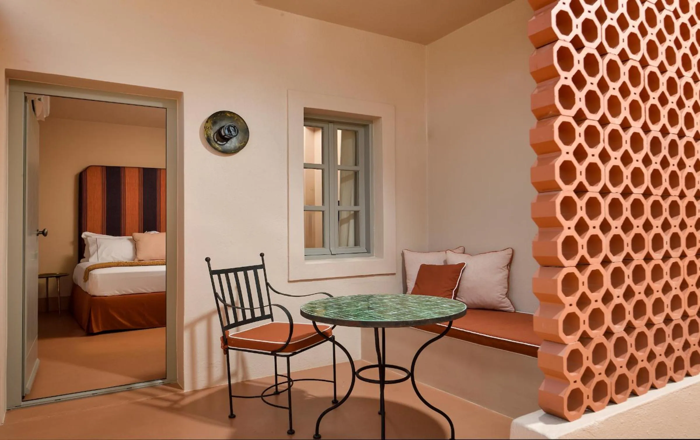 Balcony/Terrace, Bed in Terra Verde Oia by K&K