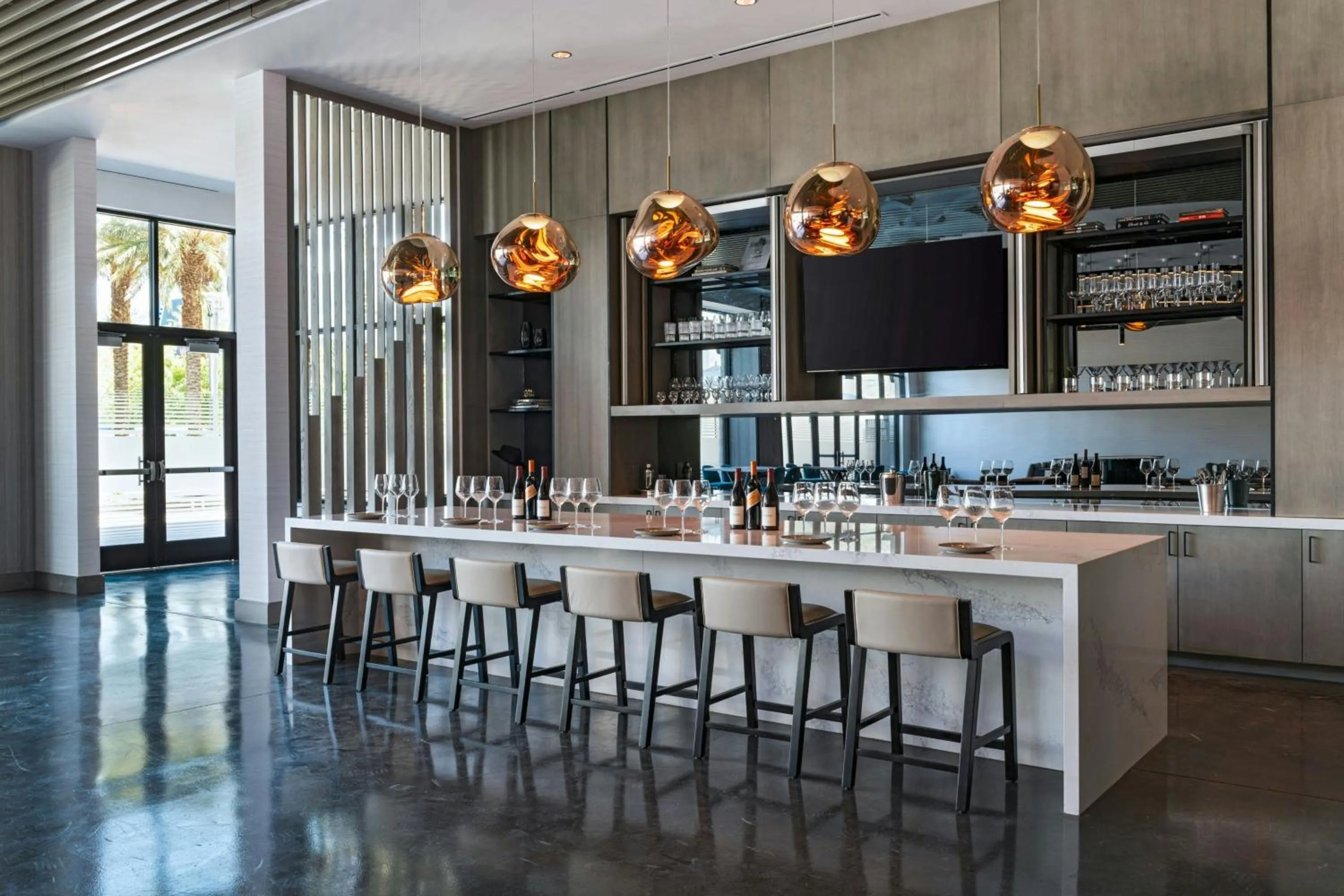 Lounge or bar in AC Hotel by Marriott Las Vegas Symphony Park