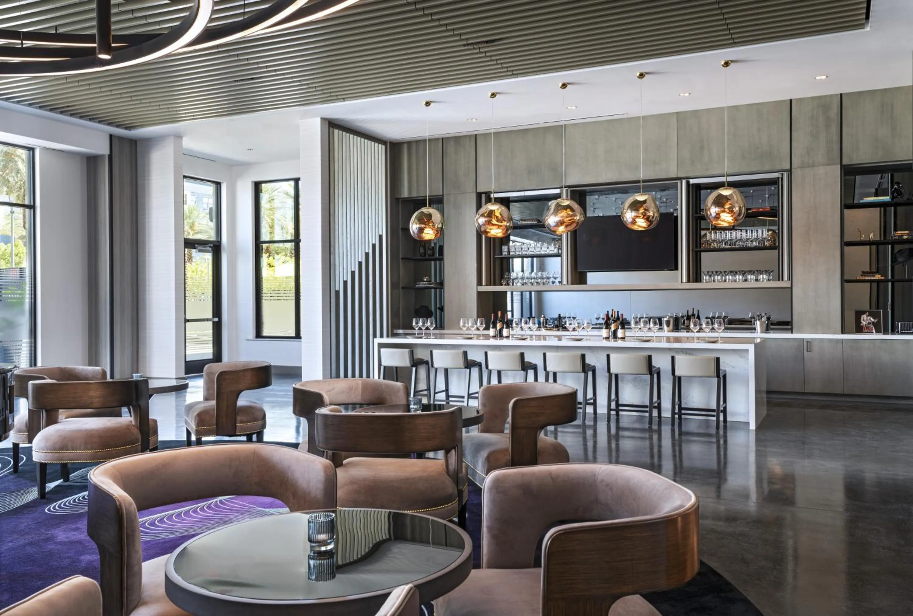 Lounge or bar in AC Hotel by Marriott Las Vegas Symphony Park