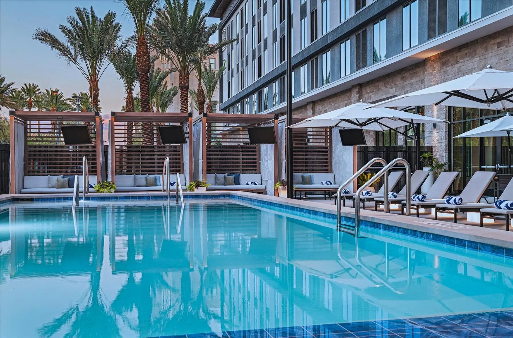 Swimming pool in AC Hotel by Marriott Las Vegas Symphony Park