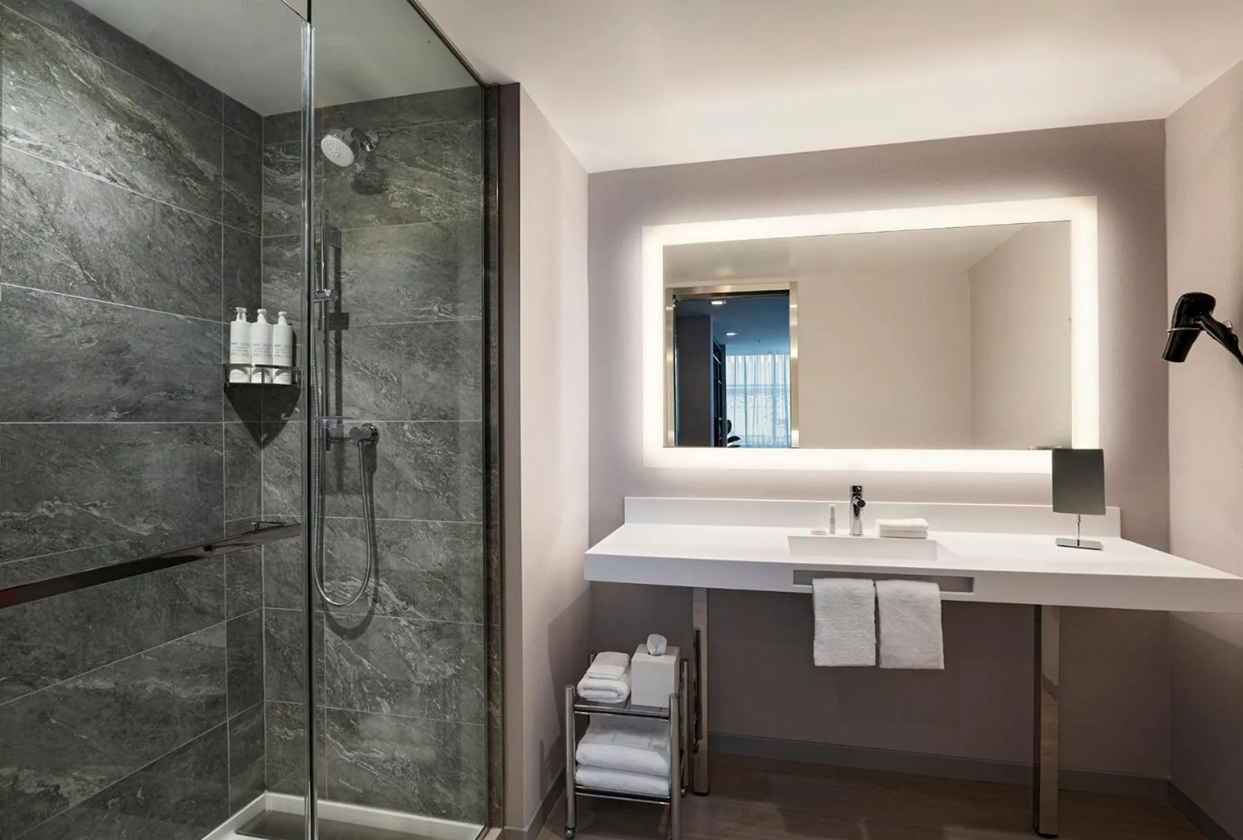 Bathroom in AC Hotel by Marriott Las Vegas Symphony Park