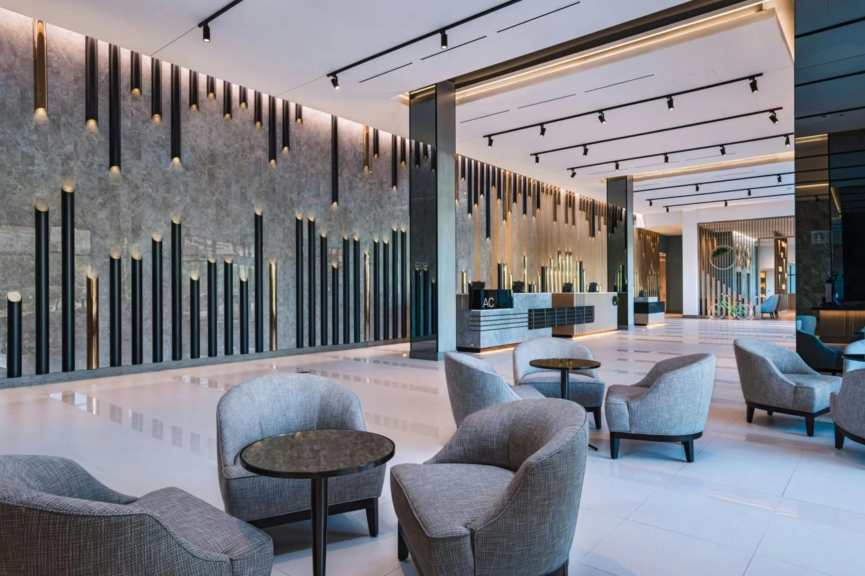 Lobby or reception in AC Hotel by Marriott Las Vegas Symphony Park
